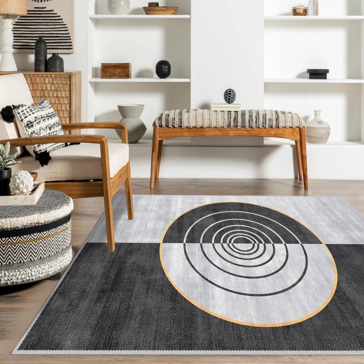 Concentric Circles Design - Aladdinrugs