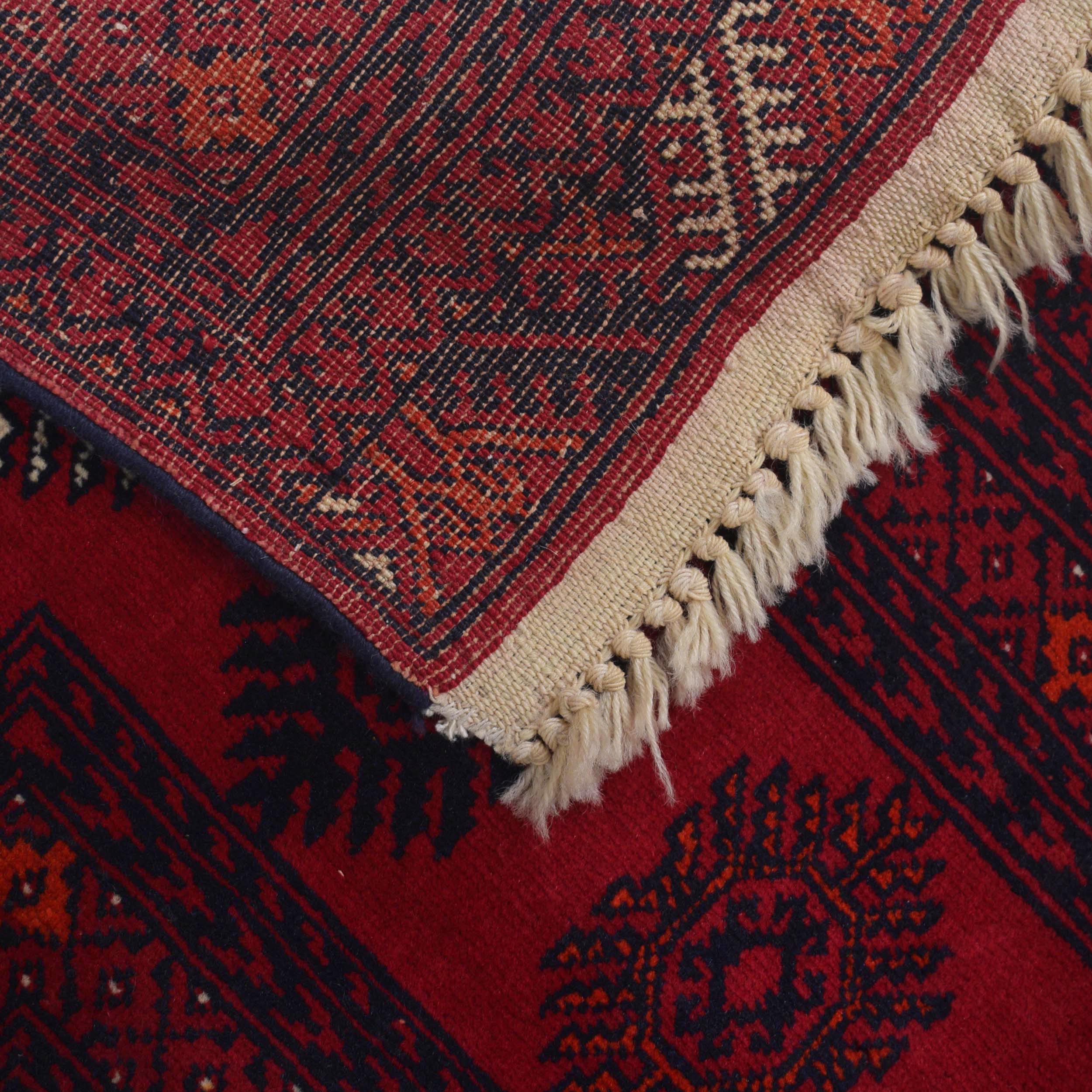 Premium Handmade Bokhara Wool Area Rug 137x189 cm (ID 1324)