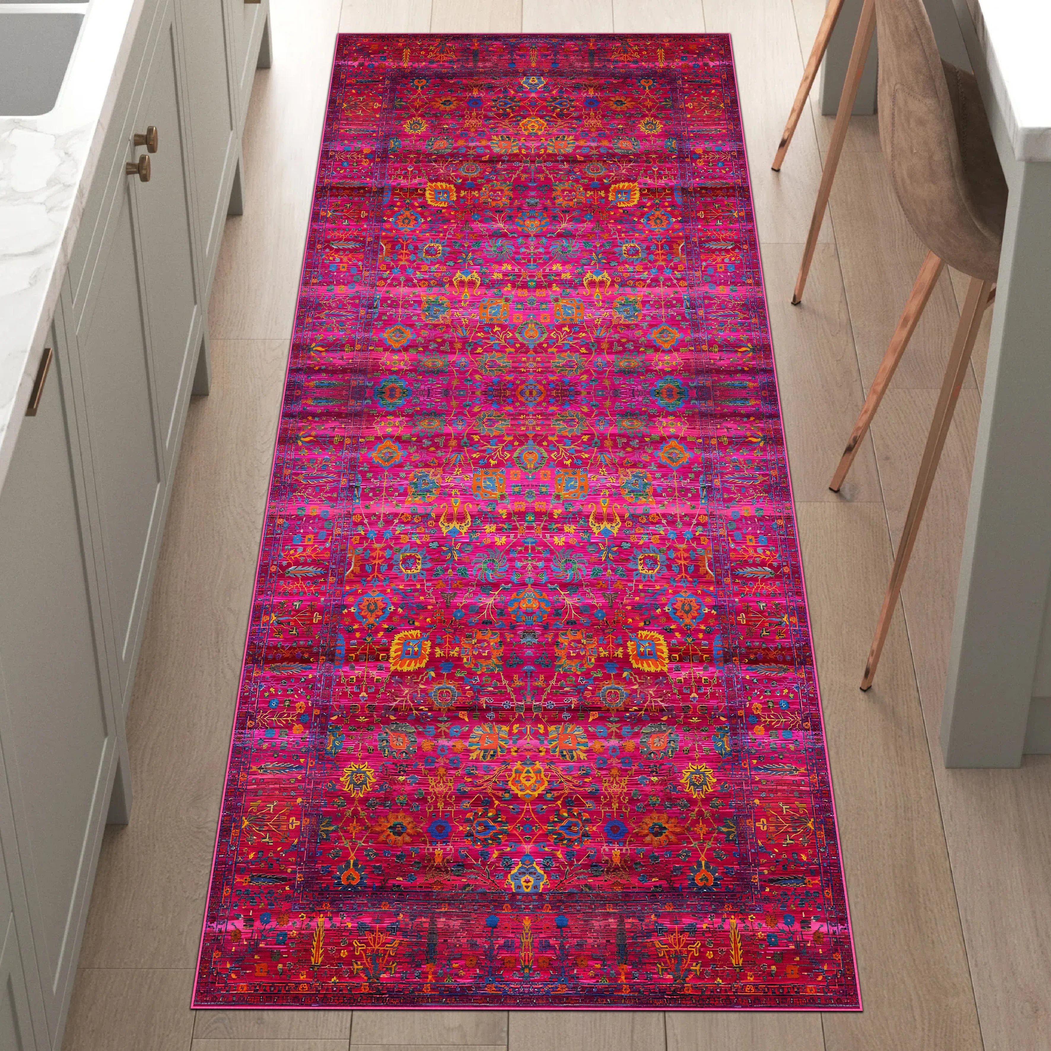 Bold Fuchsia Accent Rug - MV 665