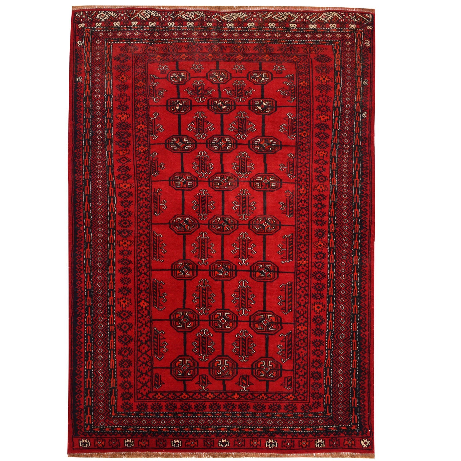 Handmade Bokhara Wool Rug 110 x 155 cm (ID 5005)