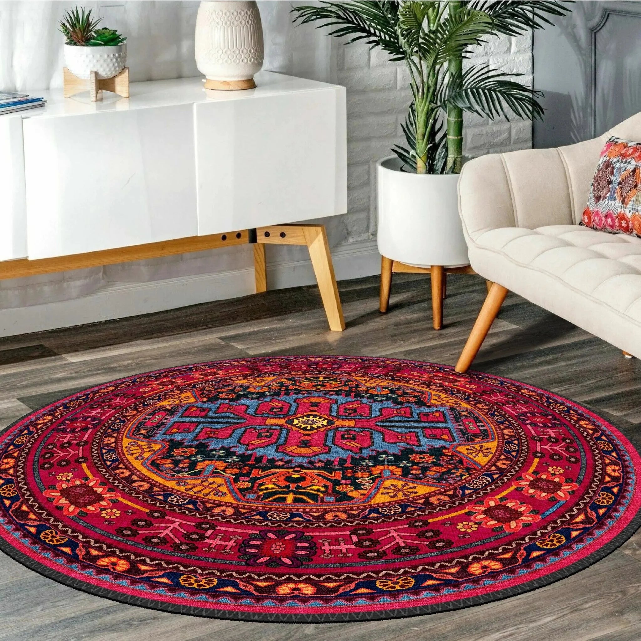 Vibrant Persian Style Bold Rug - Aladdinrugs