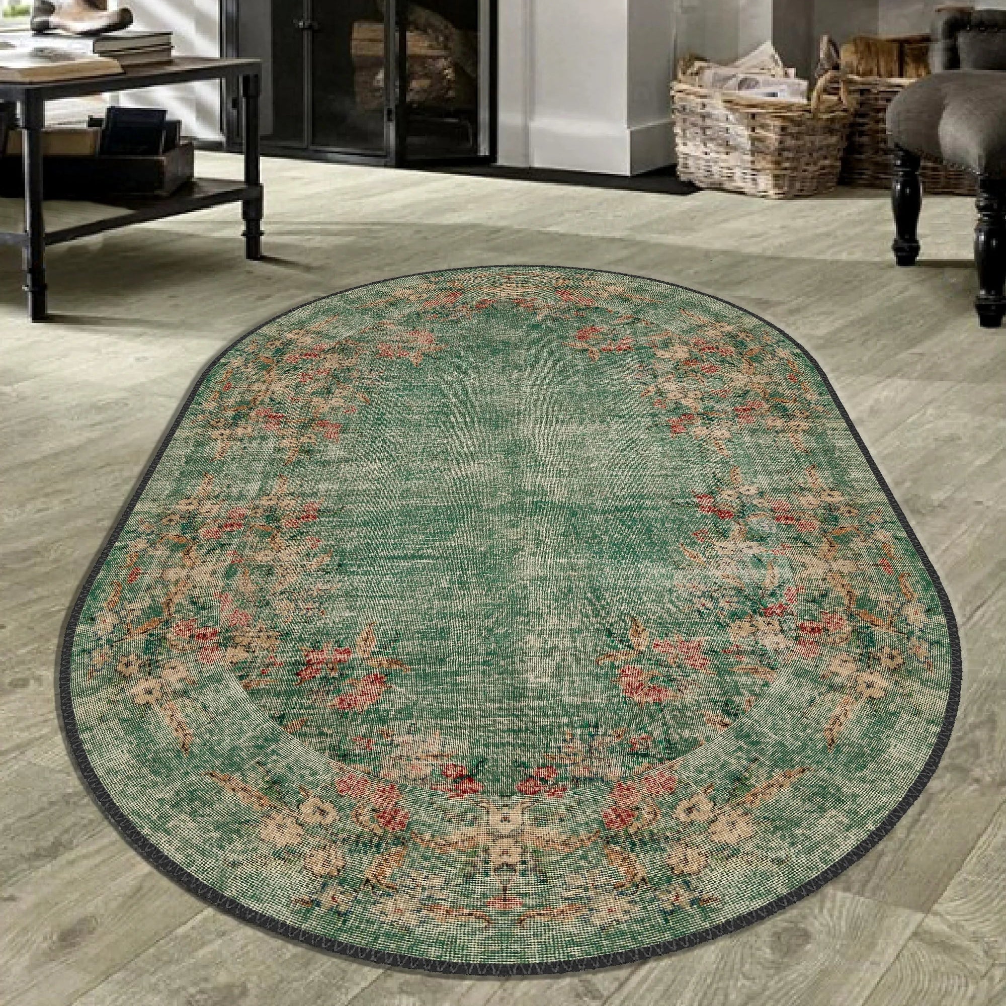 Green Antique Look - Aladdinrugs