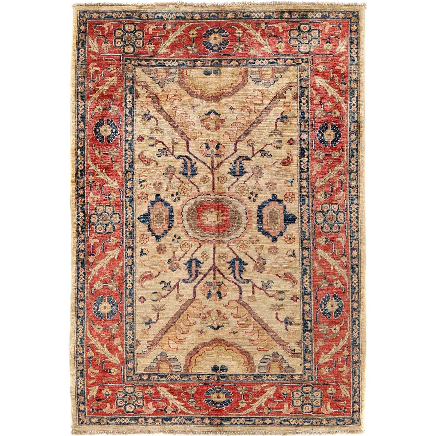 Hand Knotted Persian Design Heriz Rug 118 x 189 (cm) - No. 8957
