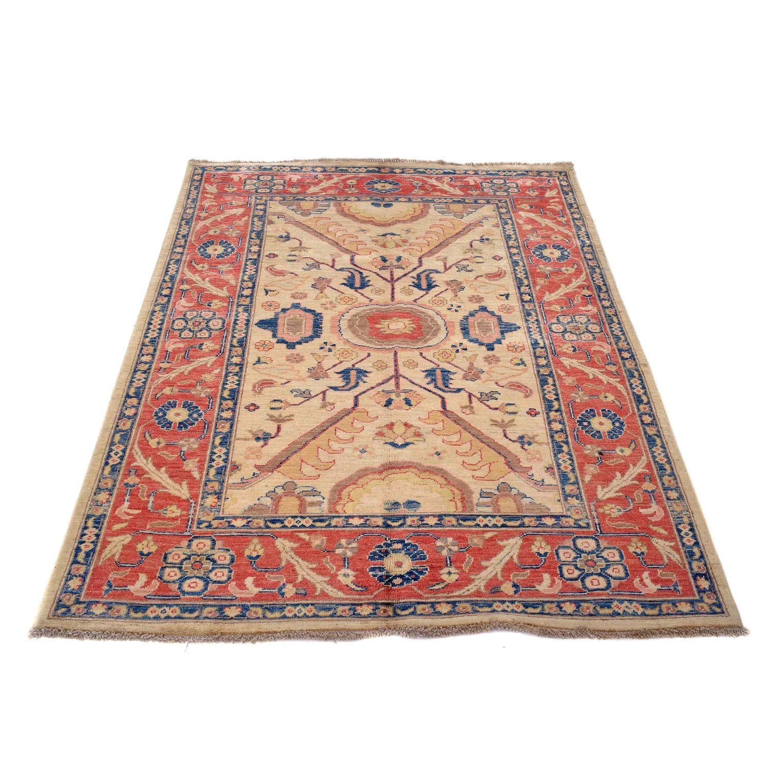 Hand Knotted Persian Design Heriz Rug 118 x 189 (cm) - No. 8957