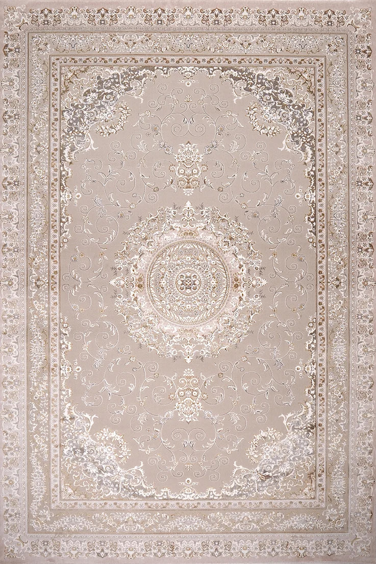 Sapphire Heritage Roundel Taupe Floral Rug