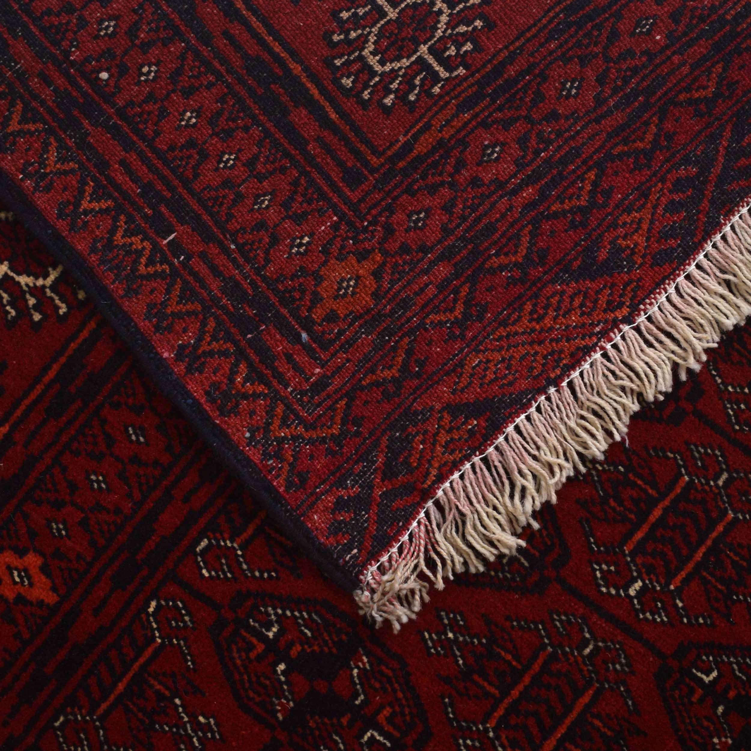 Premium Handmade Bokhara Wool Oriental Rug 120x181cm (ID 9034)
