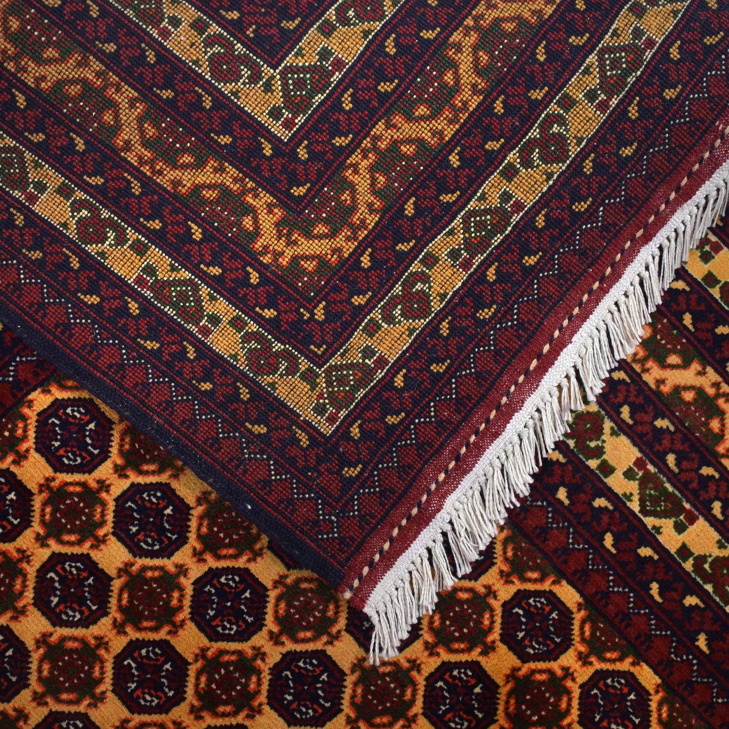 Orange Color Khoja Roshnai Carpet 192 x 291 (cm) - No. 9044