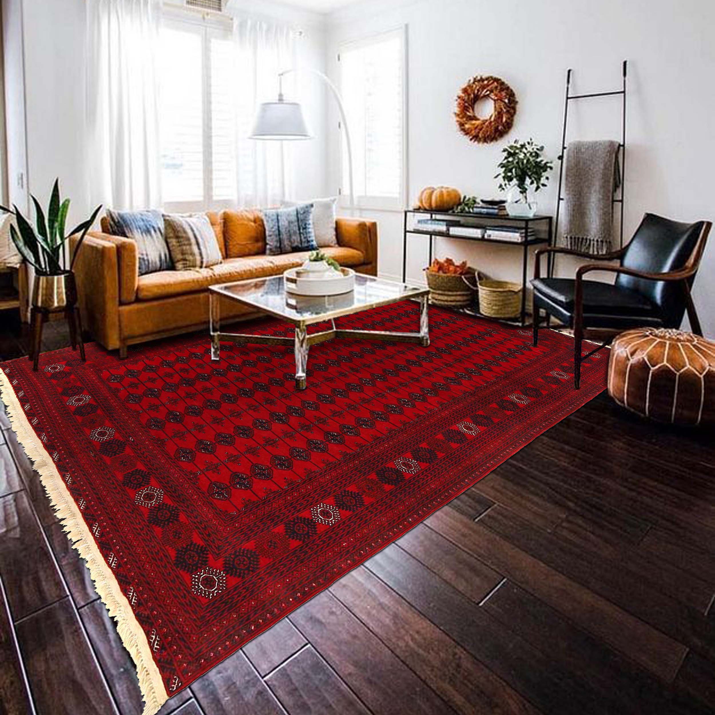 Handmade Wool Oriental Rug 217 x 286 cm (ID 9049)