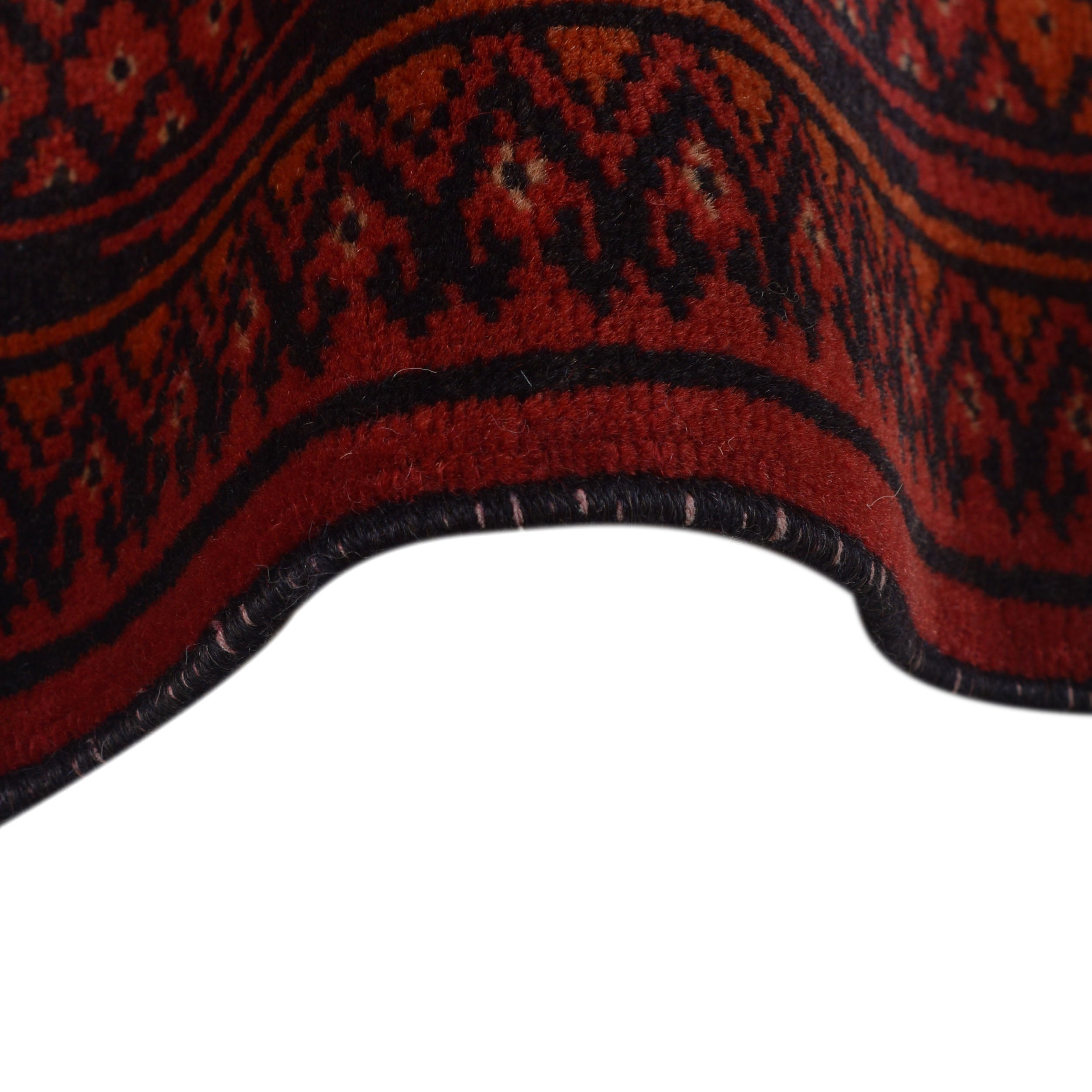 Handmade Wool Oriental Bokhara Area Rug 84x113in (ID 9223)