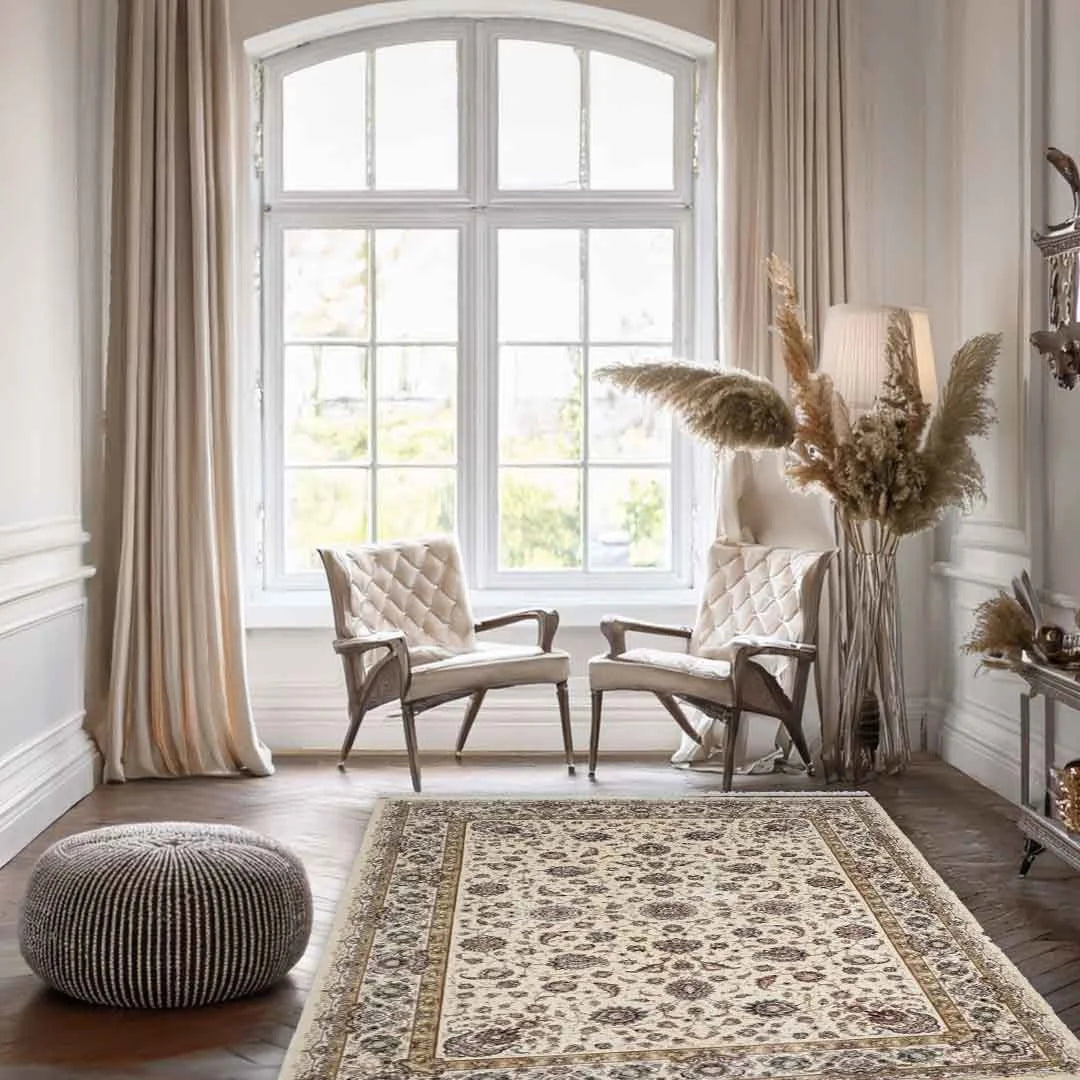 Minyatur Persian Garden Cream Traditional Rug