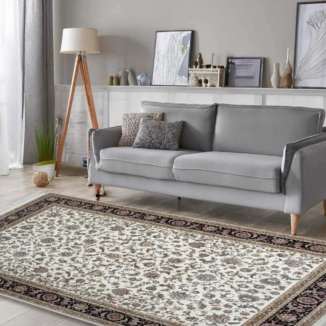 Minyatur Persian Garden Ivory Boteh Rug