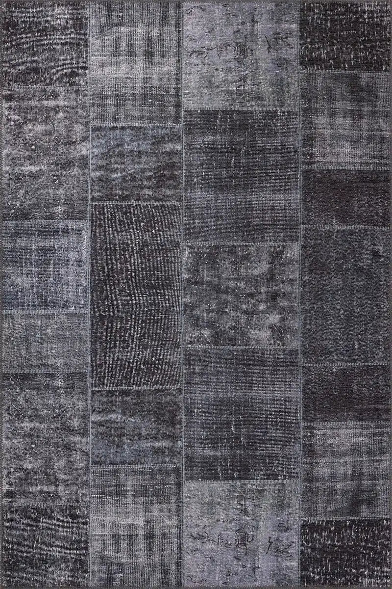 Grey Patchwork Rug - Aladdinrugs