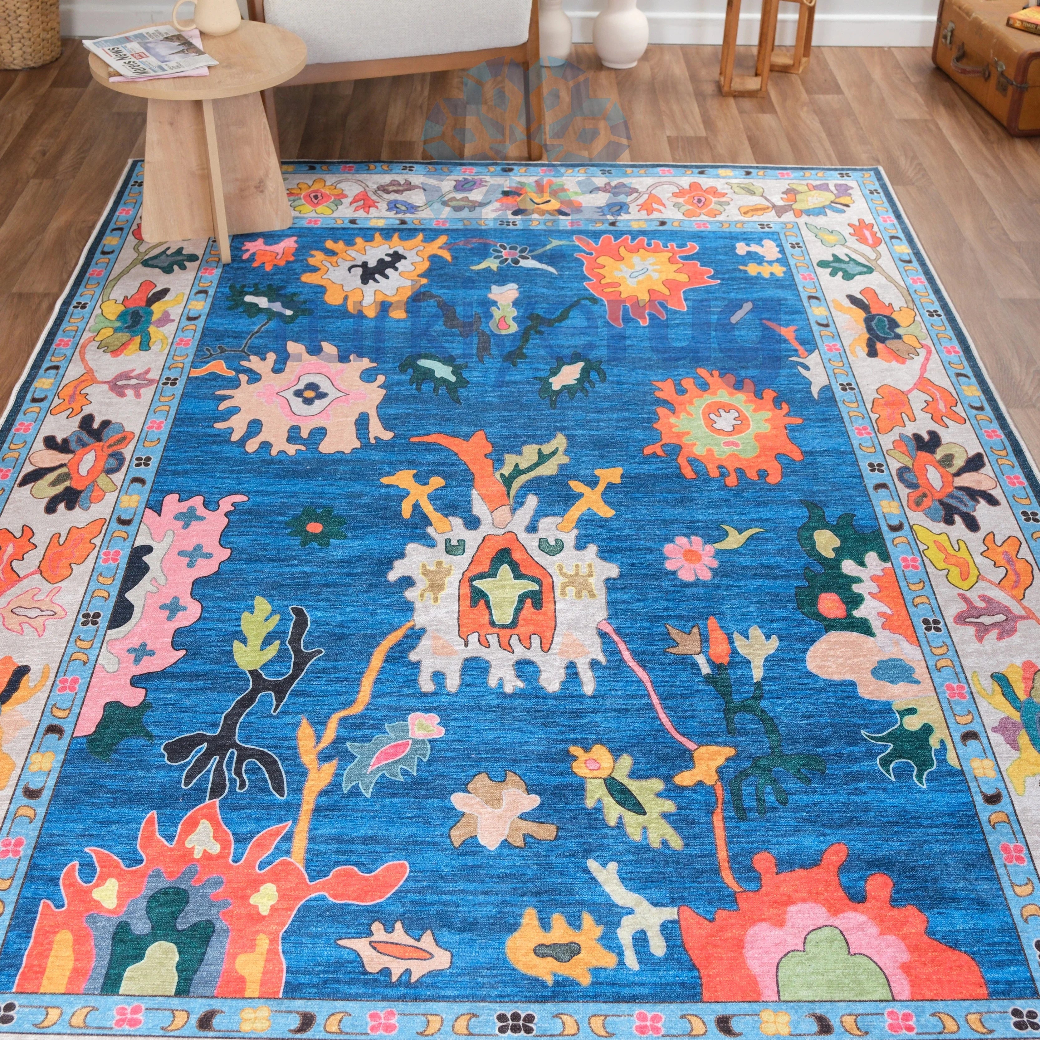 Colorful Oushak Rug - Aladdinrugs