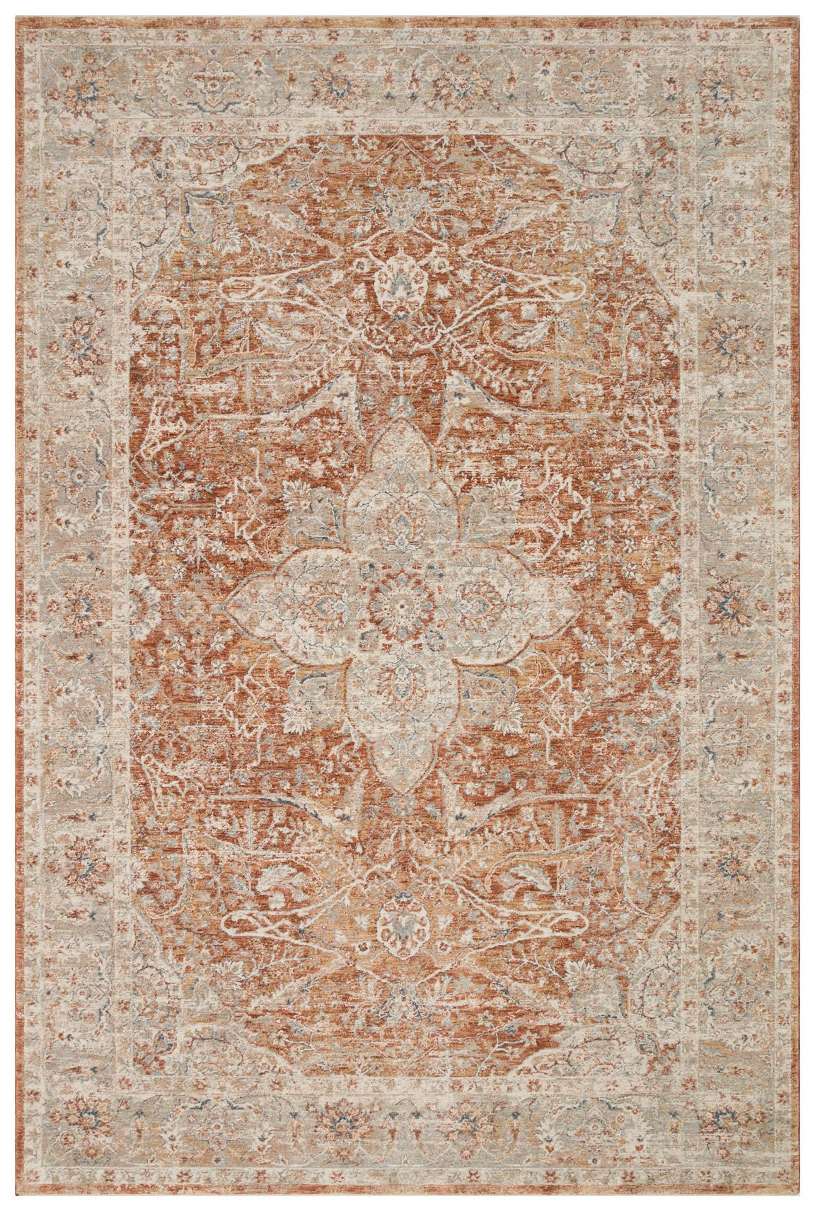Amber Medallion Rug | Warm Traditional Style Rug | Free Worldwide Shipping