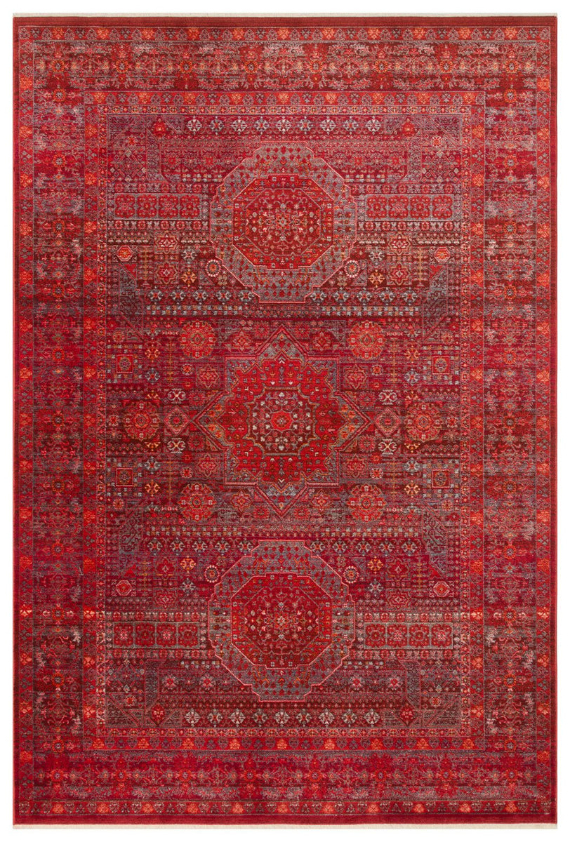 Red Turkish Style Rug Antique Serapi Red Rug | Traditional Turkish Rug | Free Worldwide Shipping