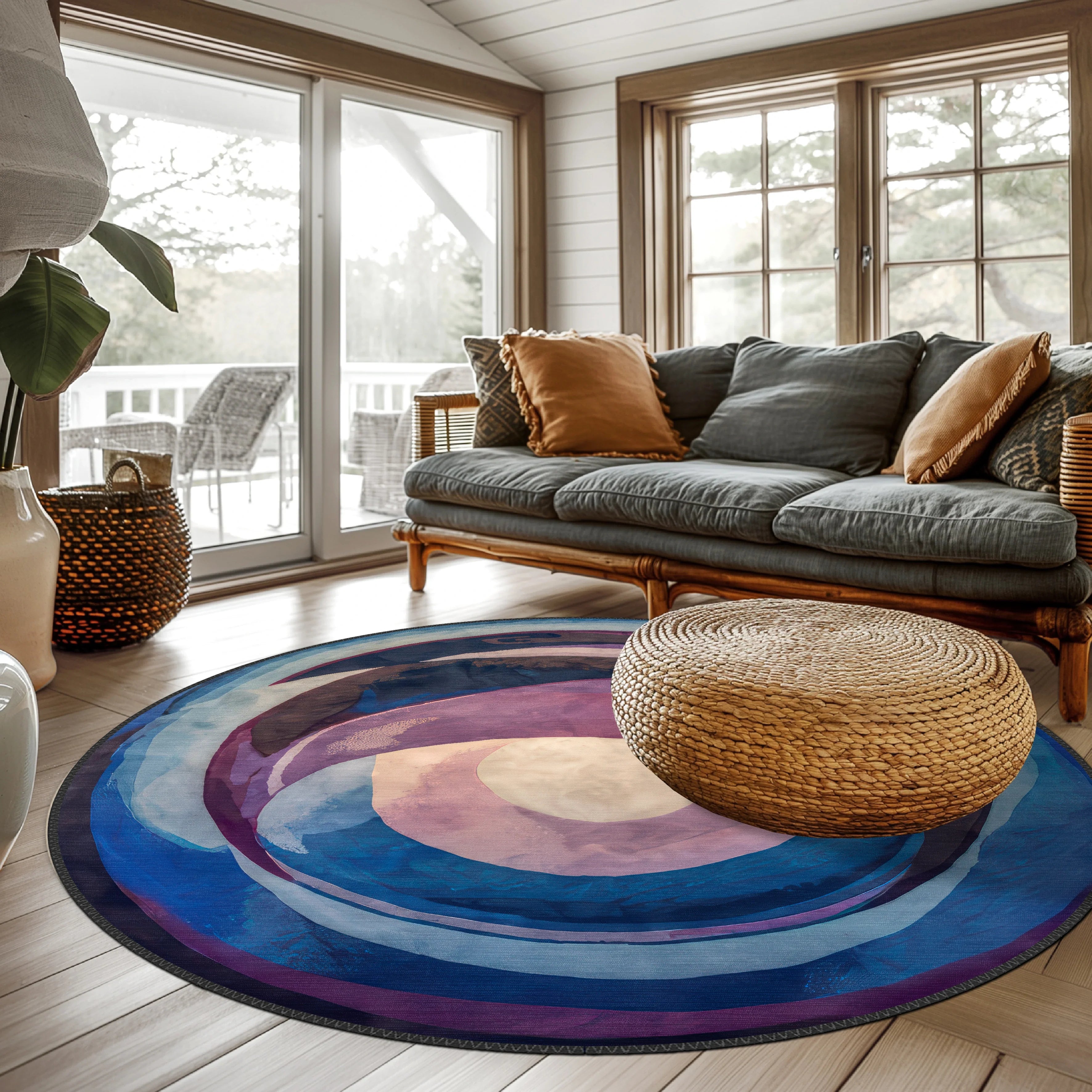 Purple Swirl Rug - Aladdinrugs