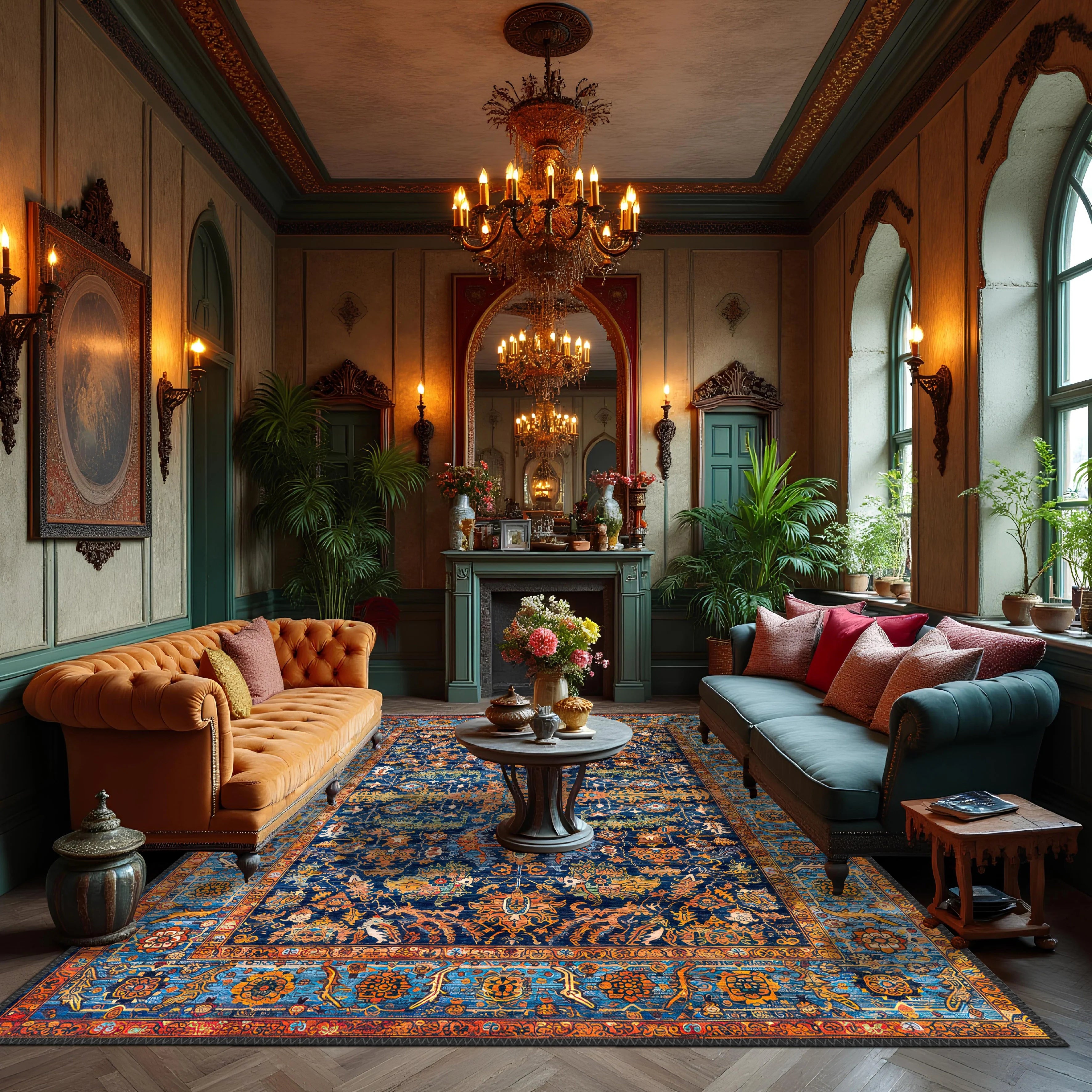 Royal Blue Persian Rug
