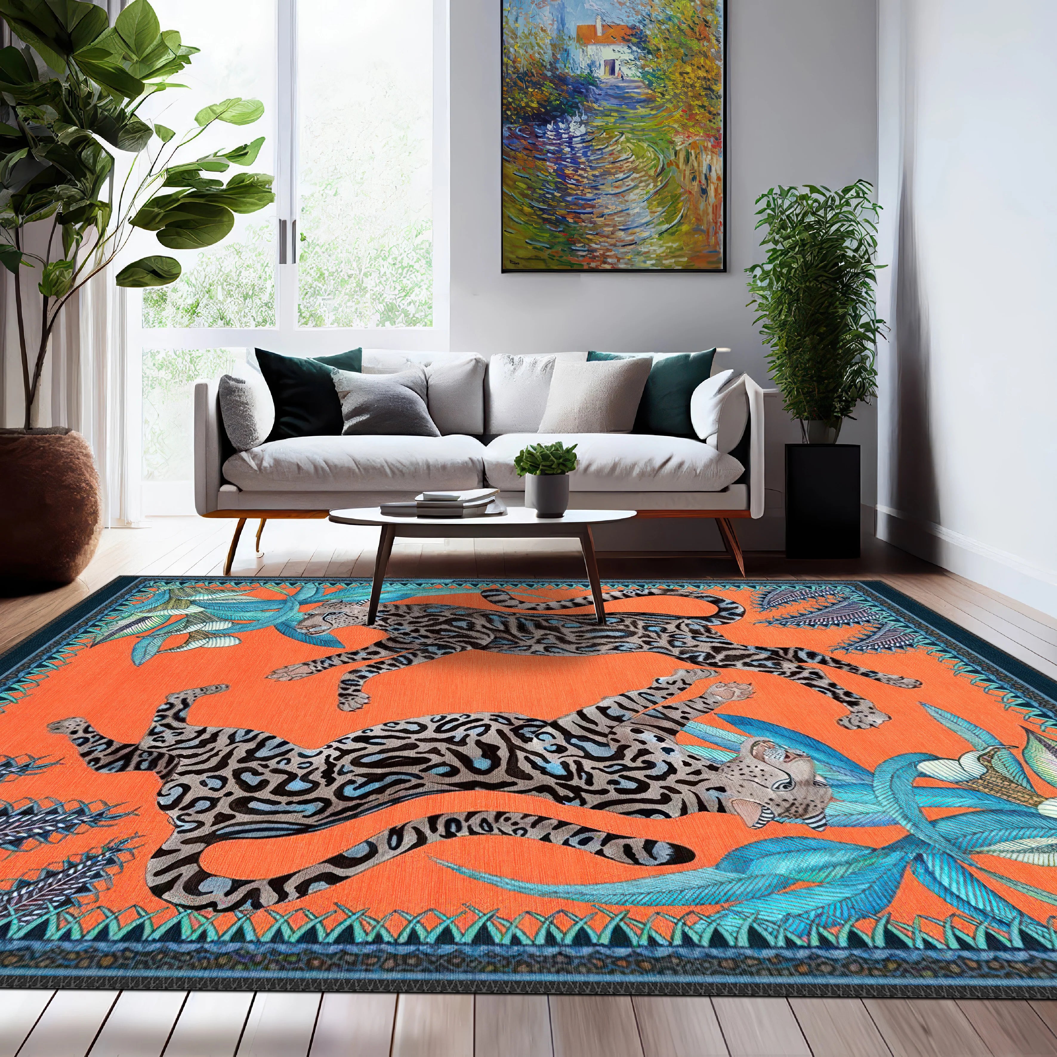 Artistic Leopard Rug - Aladdinrugs