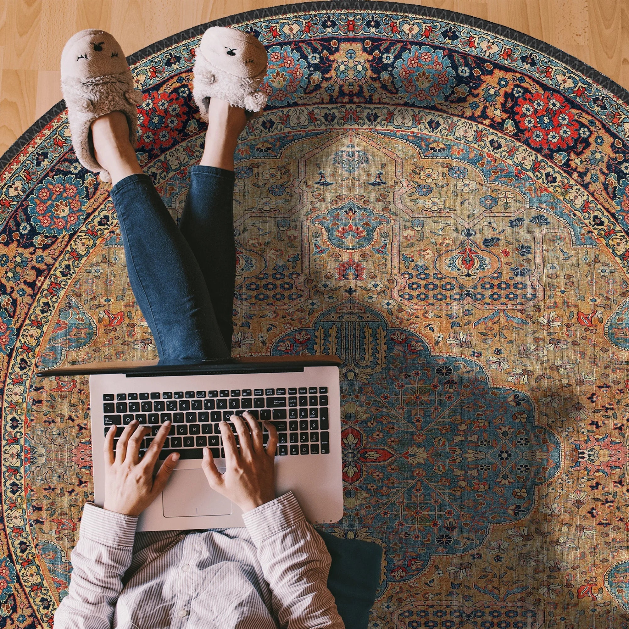 Central Medallion Rug - Aladdinrugs