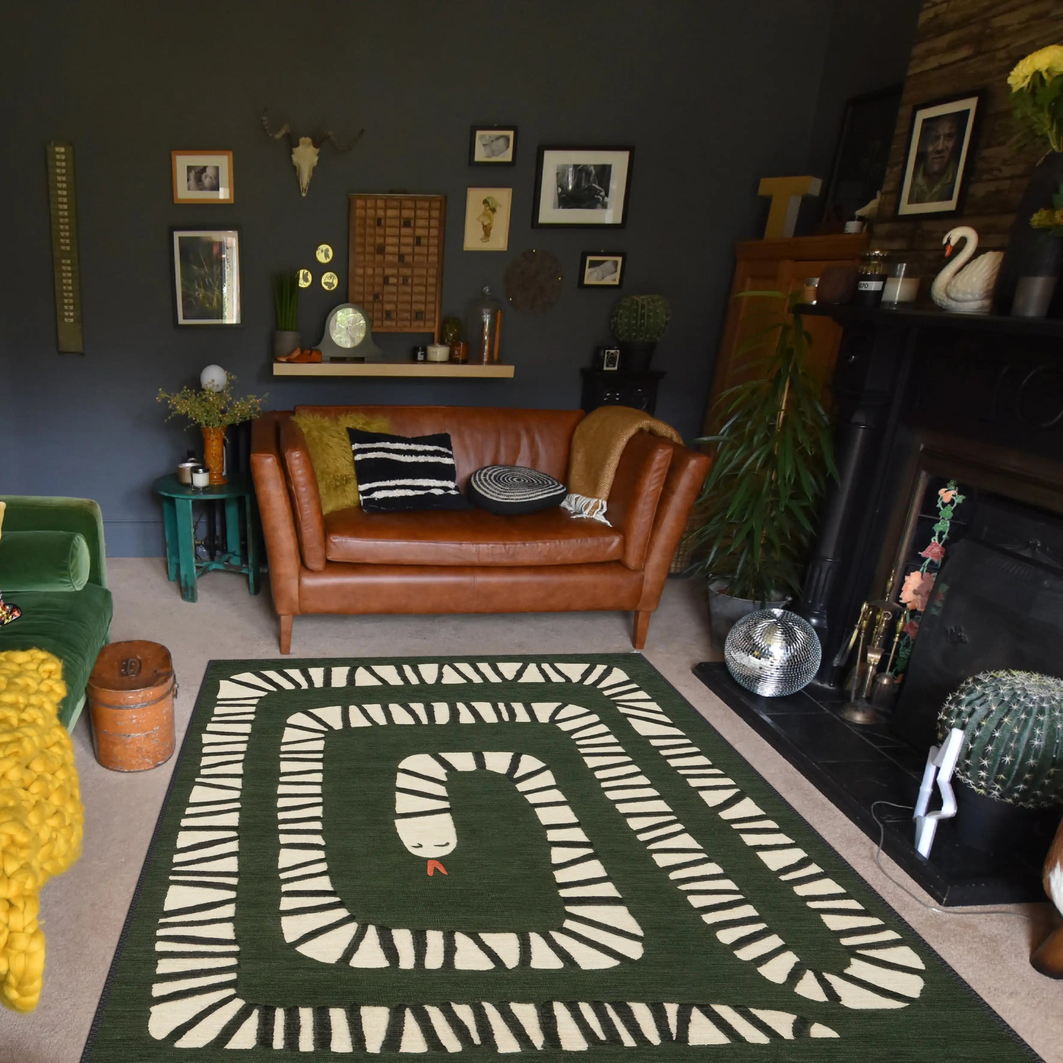Green Snake Rug - Aladdinrugs