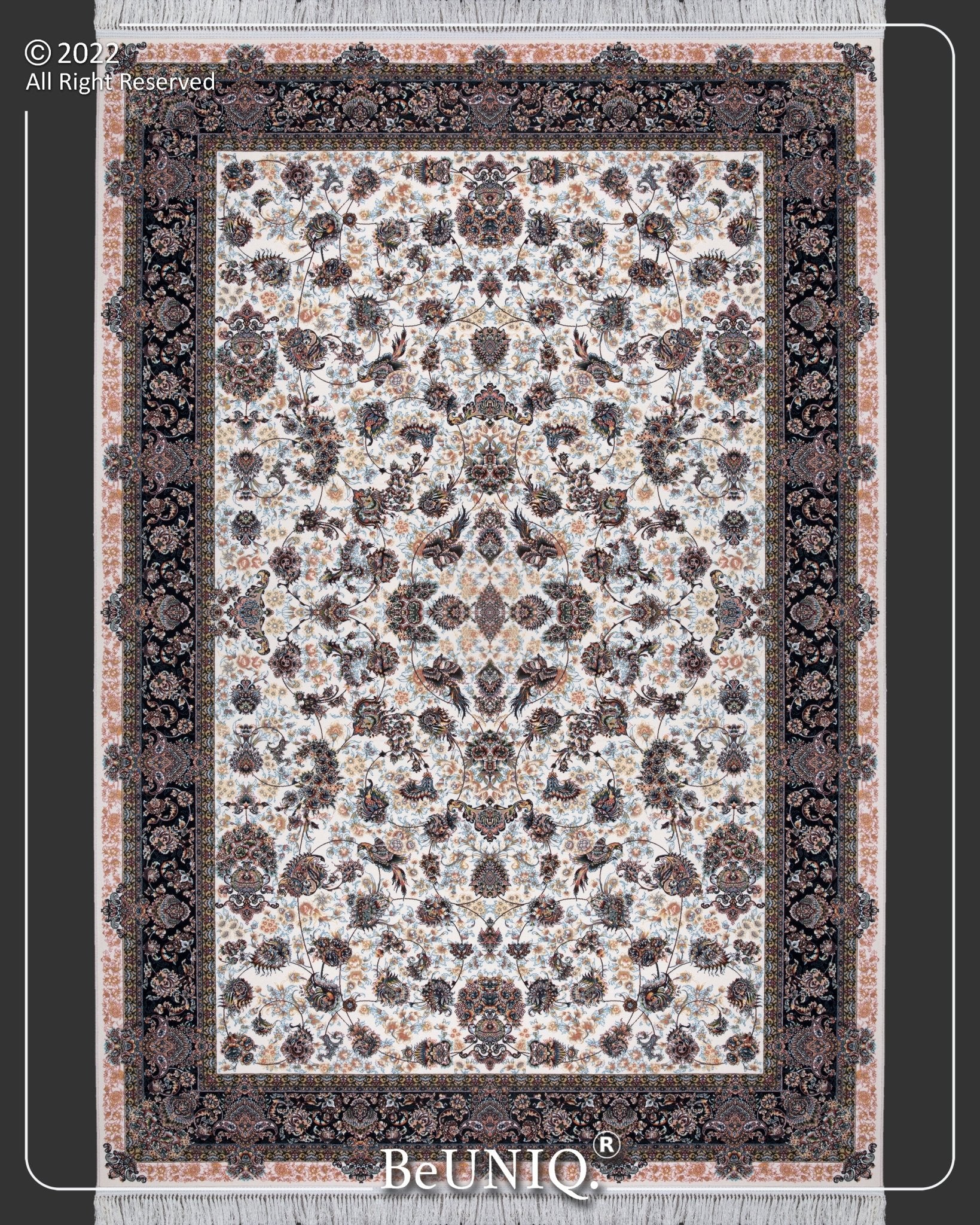 Miniature Persian Tufted Area Rug B1127 - Aladdinrugs