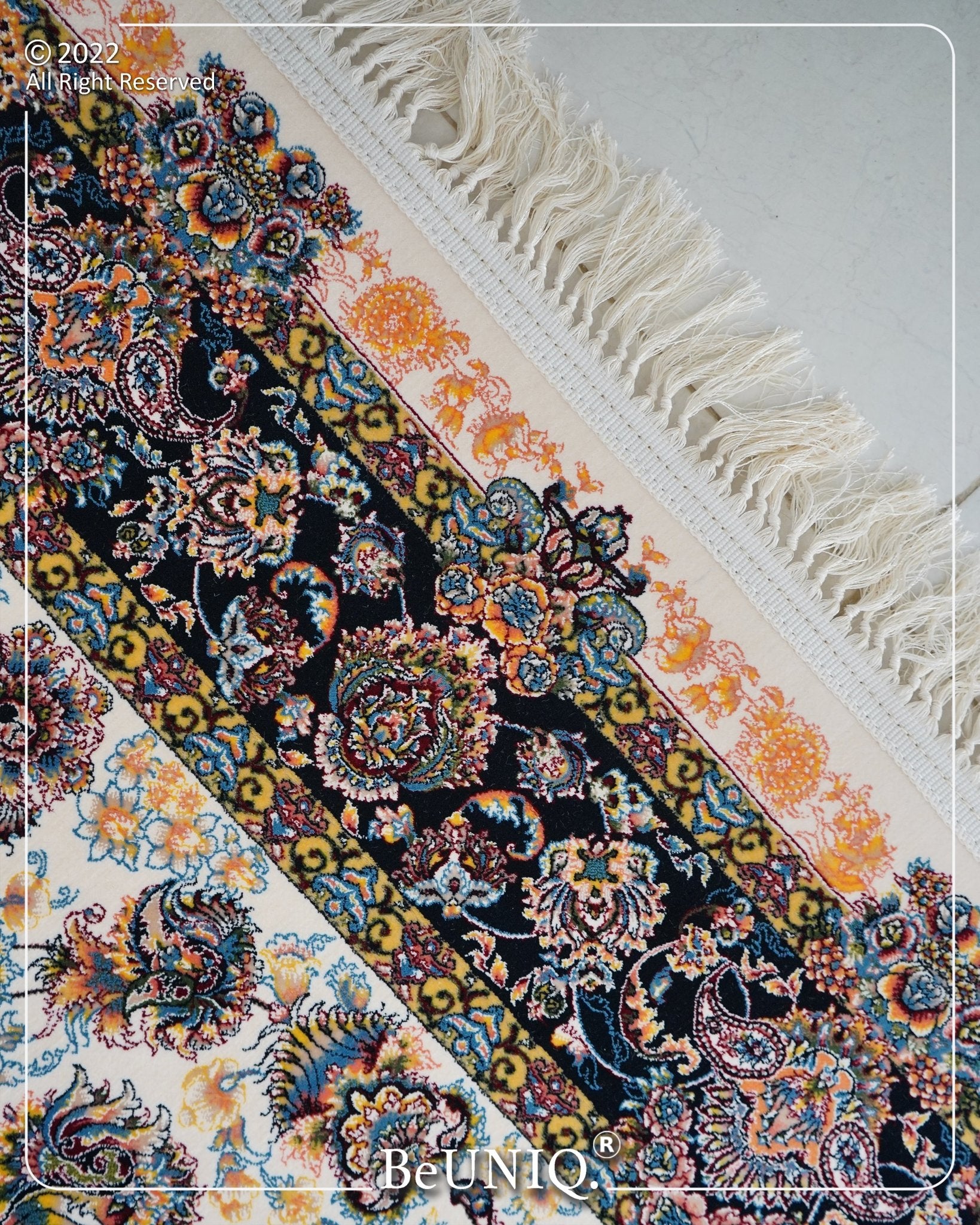 Miniature Persian Tufted Area Rug B1127 - Aladdinrugs