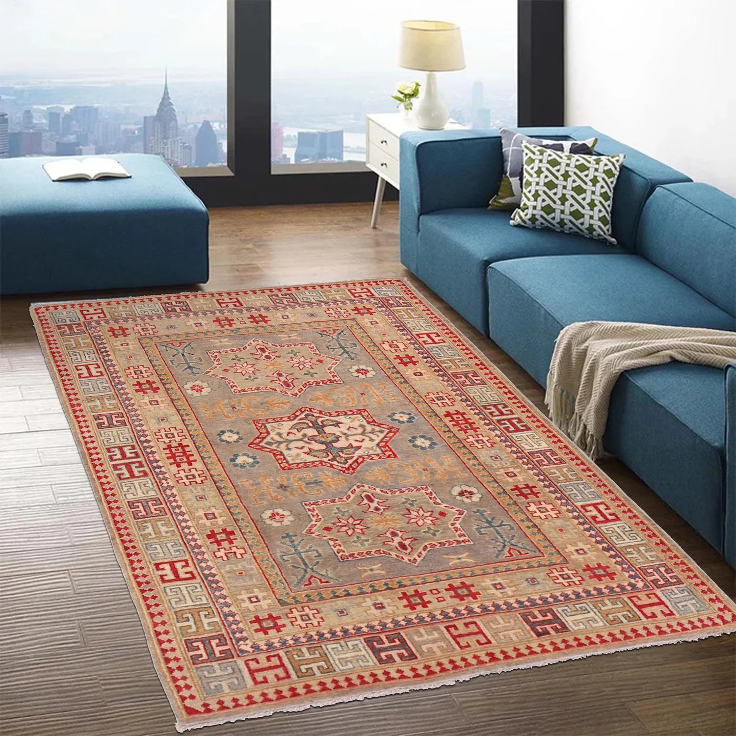 Oriental Kazak Rug 120 x 171 (cm) - No. B34613