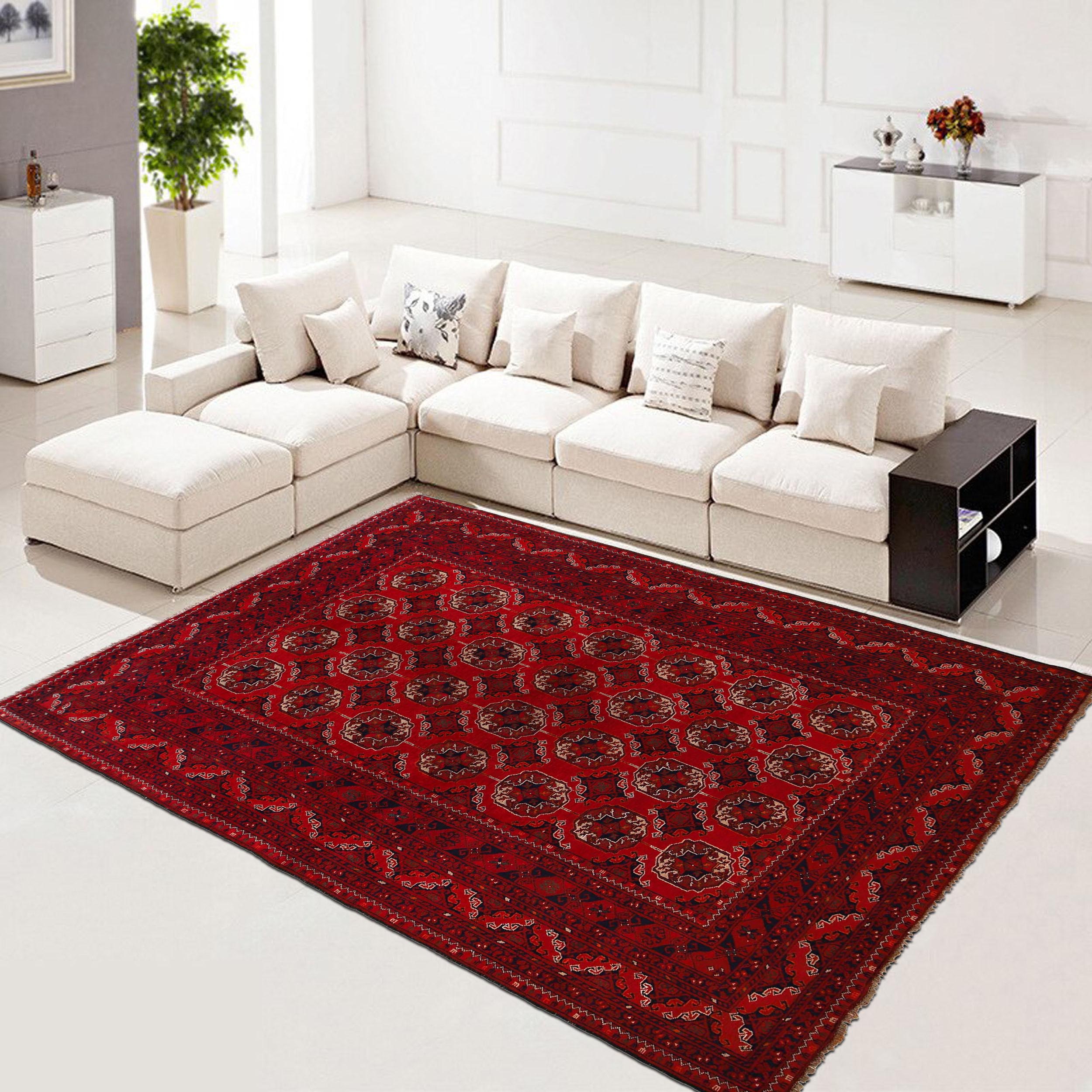 Handmade Wool Bokhara Area Rug 6'4"x9'6" (ID B35168) Premium