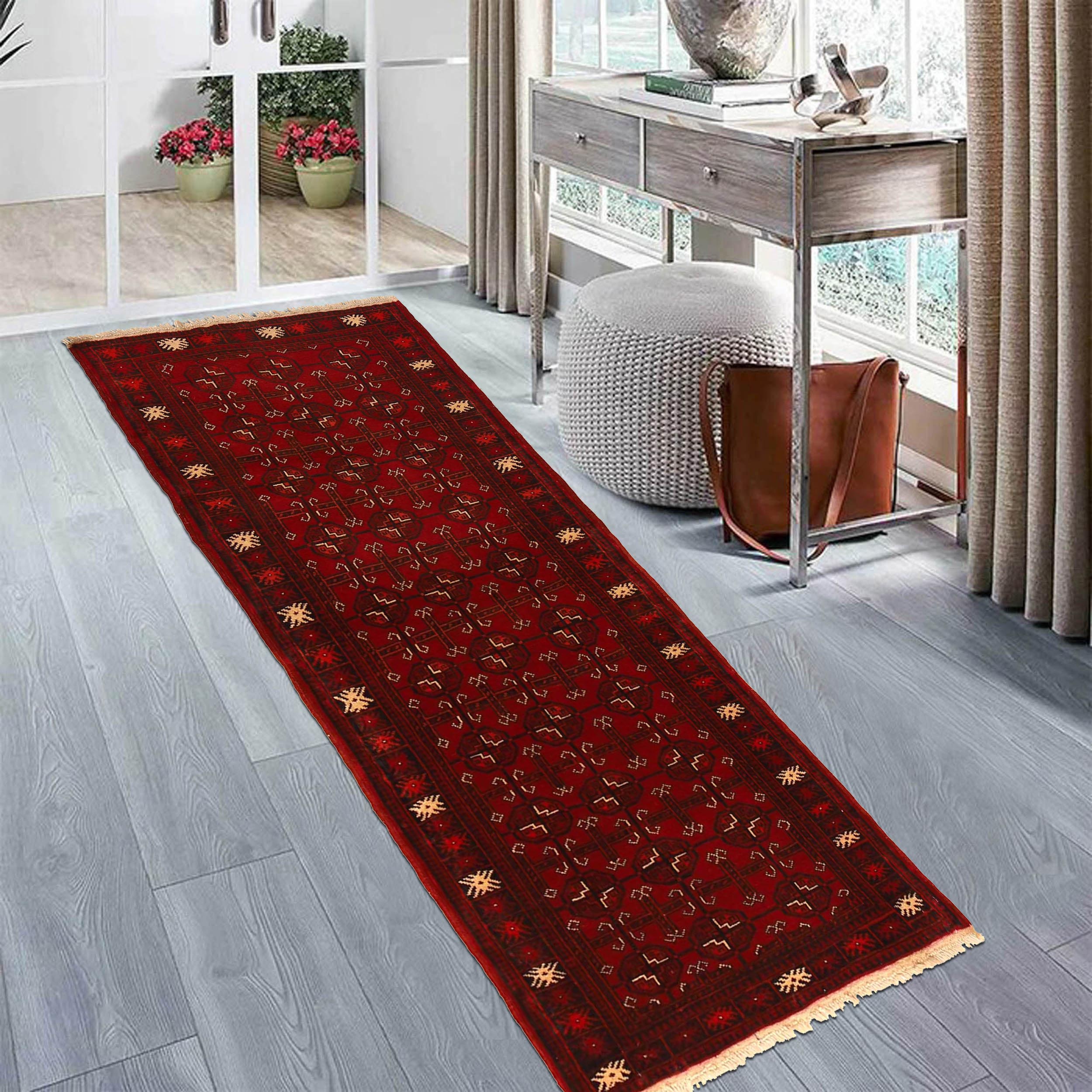 Handmade Bokhara Wool Runner Rug 71x173cm (ID B35797)