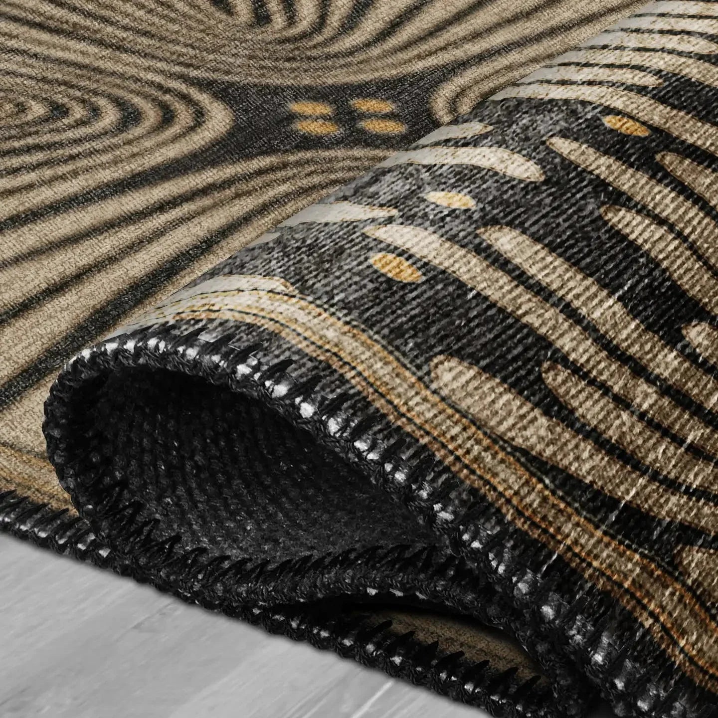 Retro Charcoal Rug - Aladdinrugs