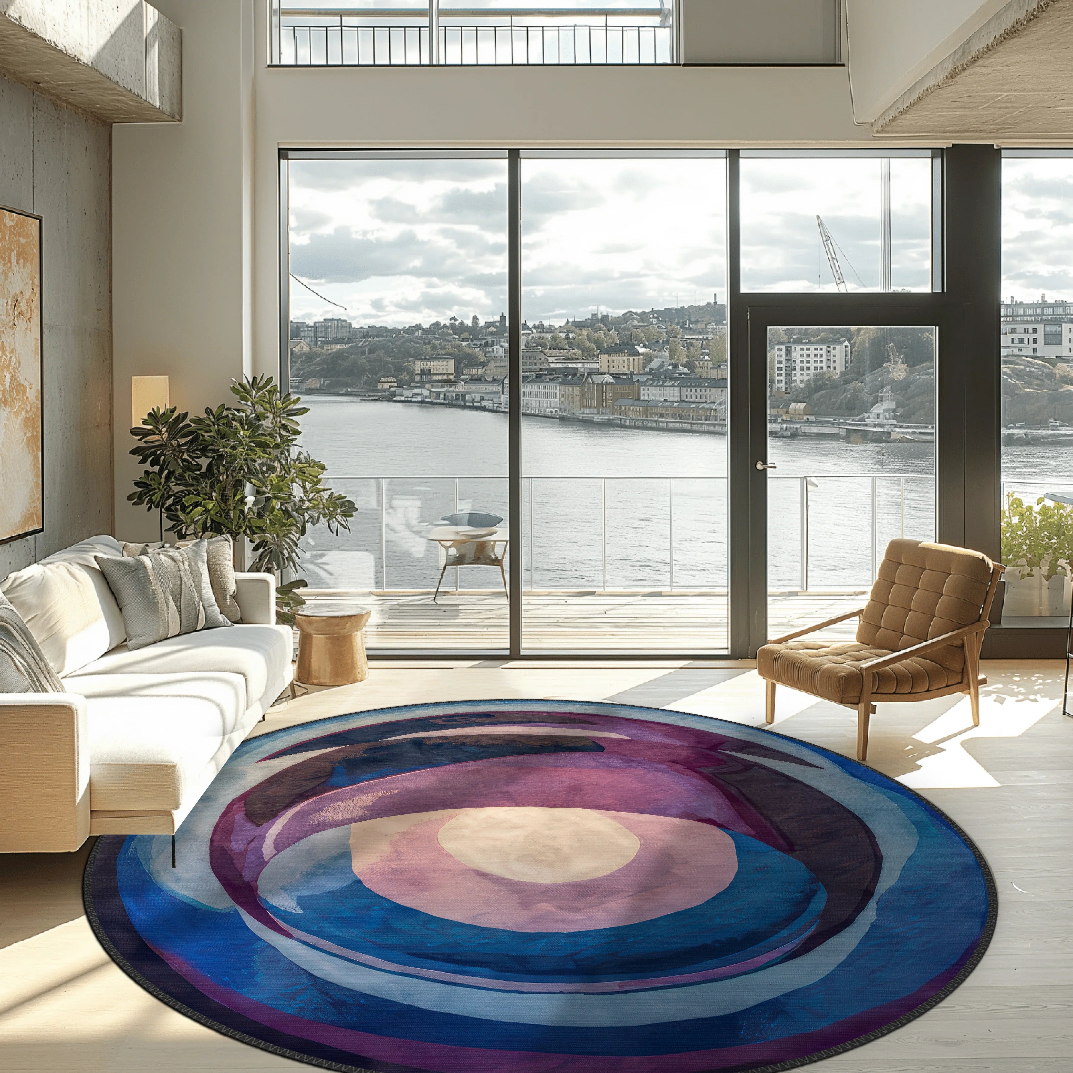 Purple Swirl Rug - Aladdinrugs