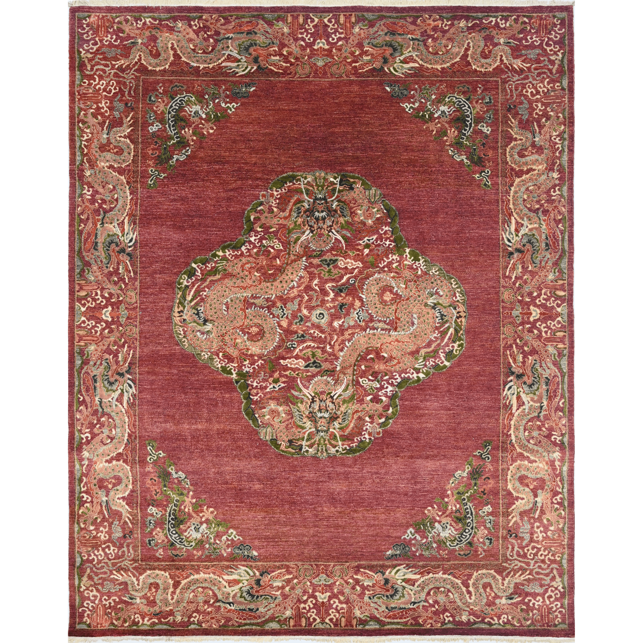 Bordeaux Palace Hand-Knotted Rug 244 × 305 cm