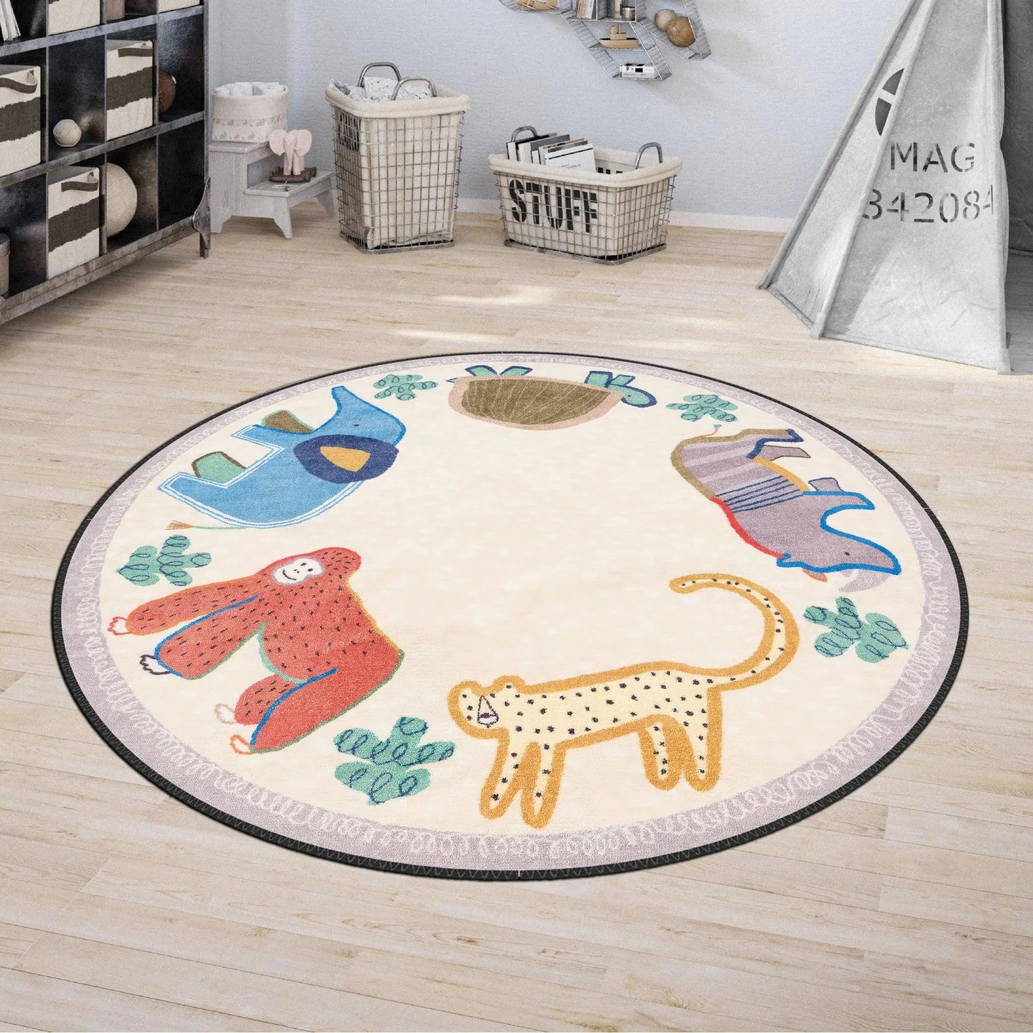 Multi Pattern Playroom Rug - Aladdinrugs