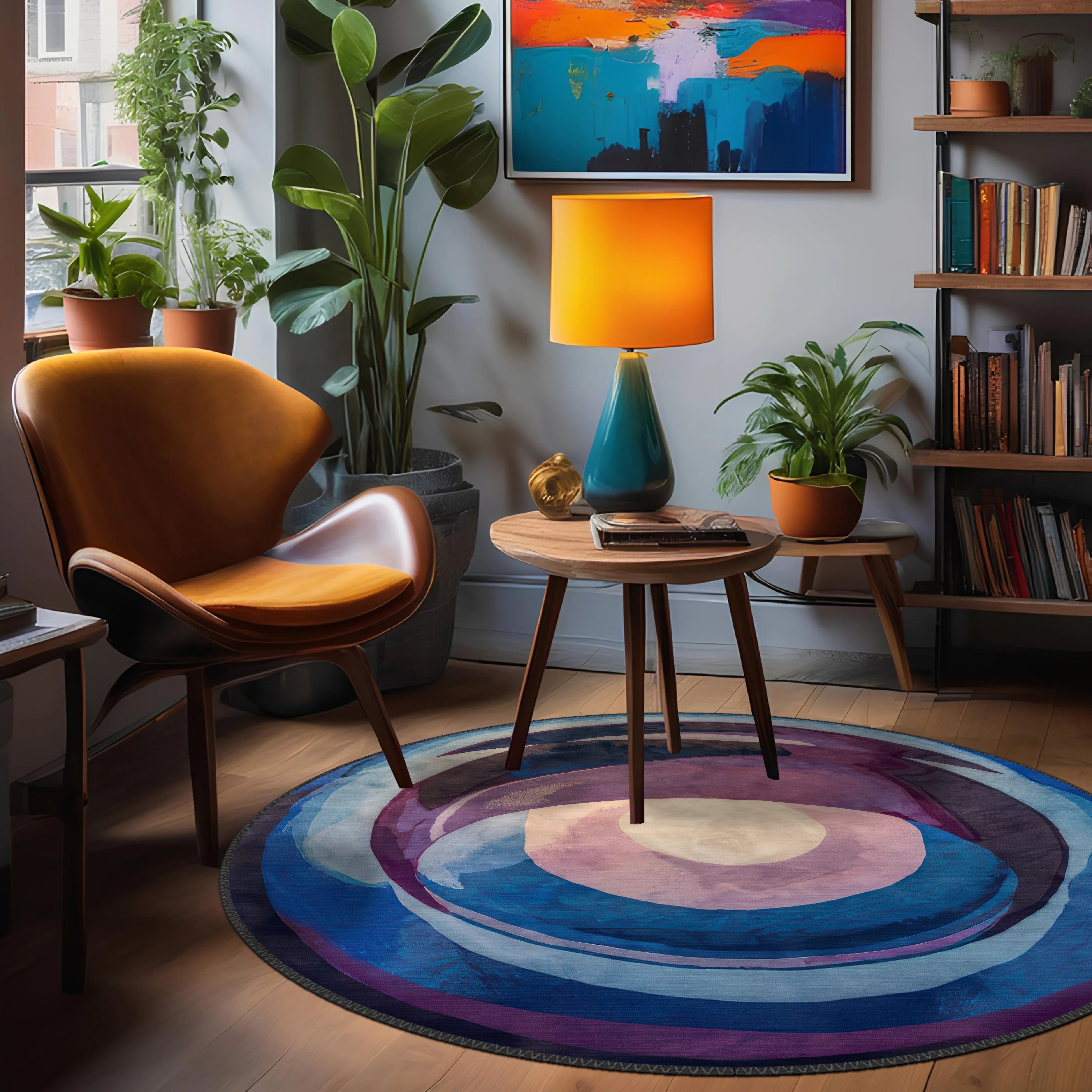 Purple Swirl Rug - Aladdinrugs
