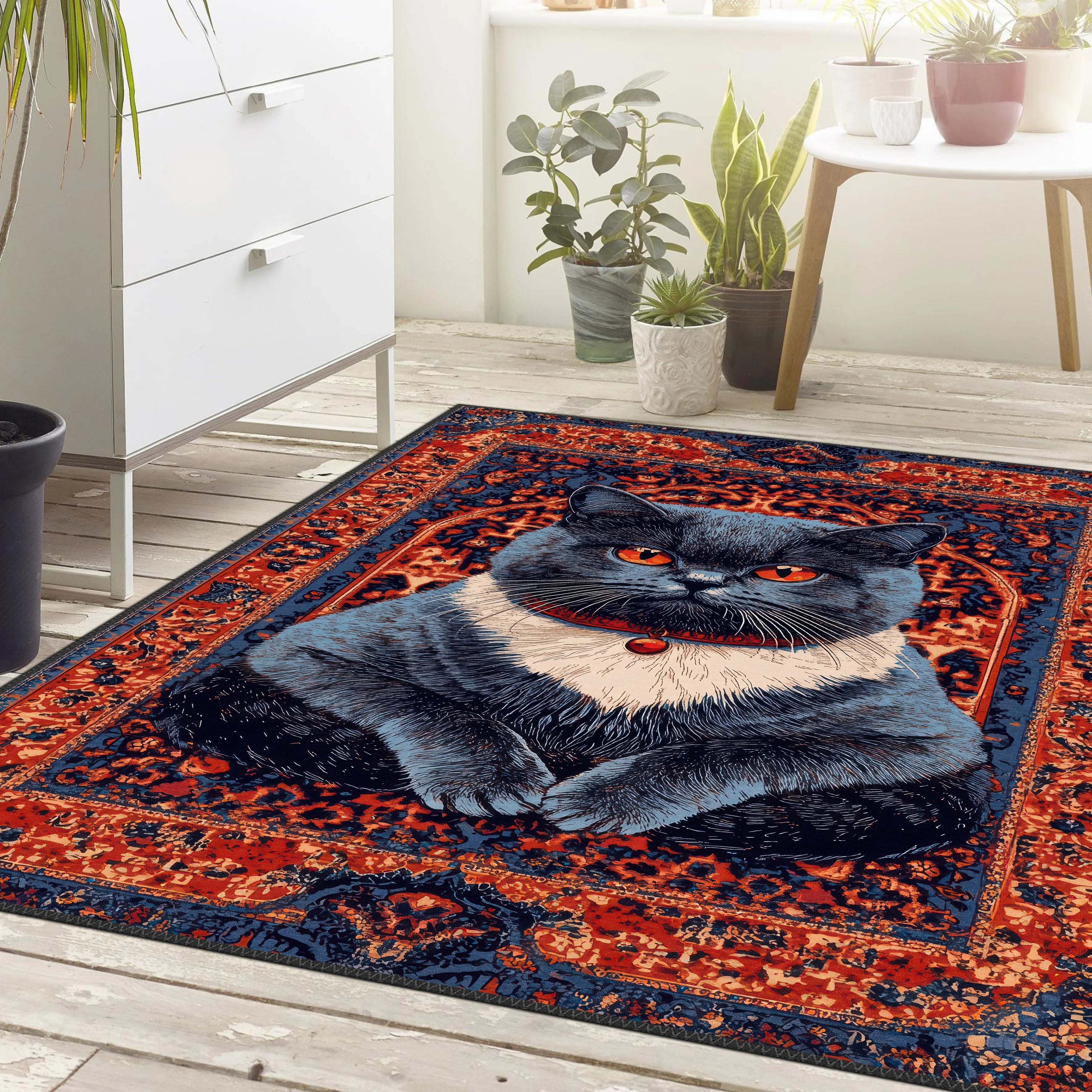 Majestic Cat Rug - Aladdinrugs