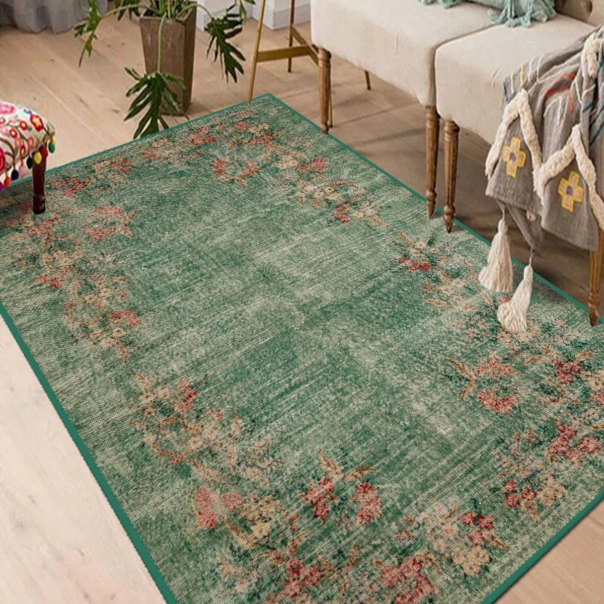 Green Antique Look - Aladdinrugs
