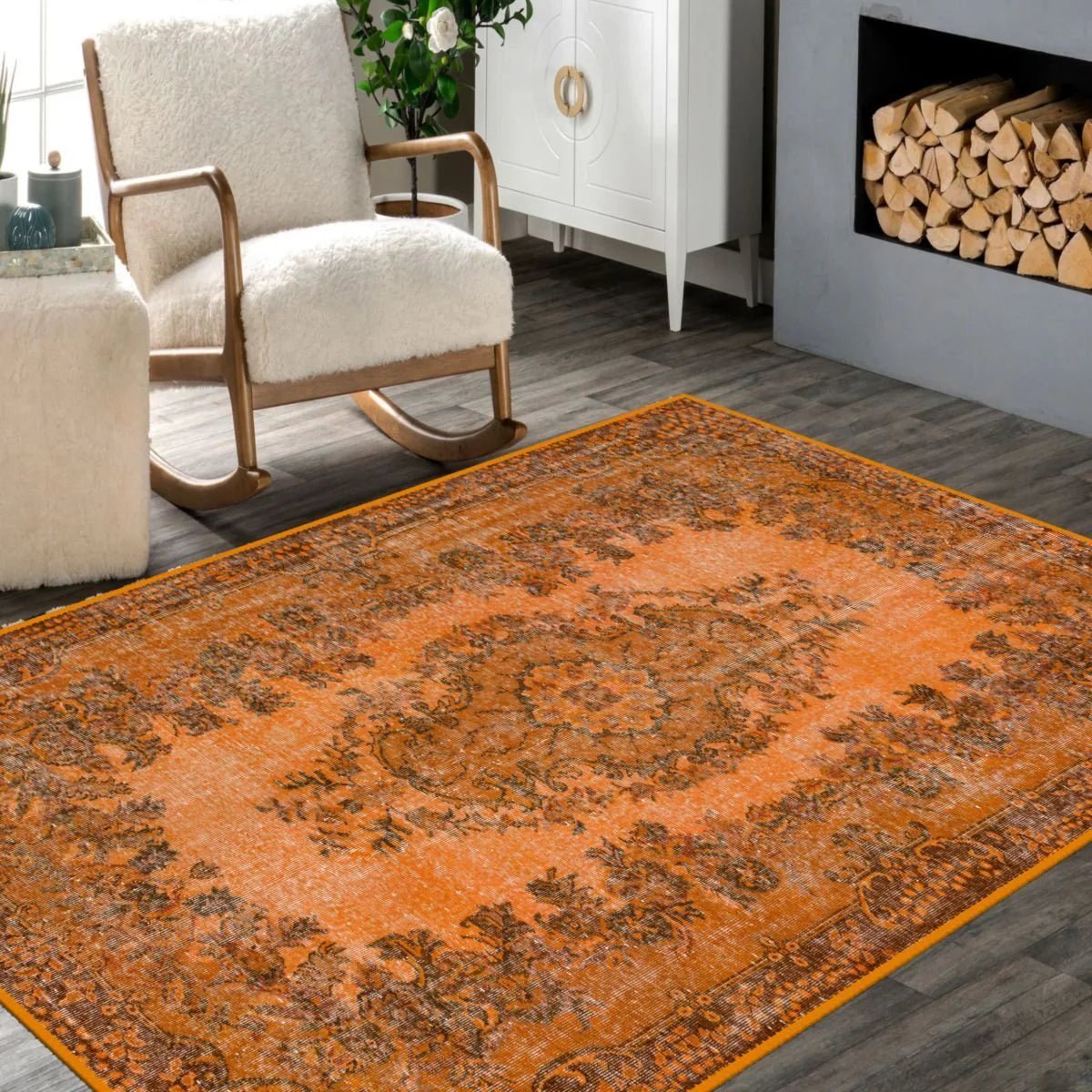 Cozy Orange Runner - Aladdinrugs