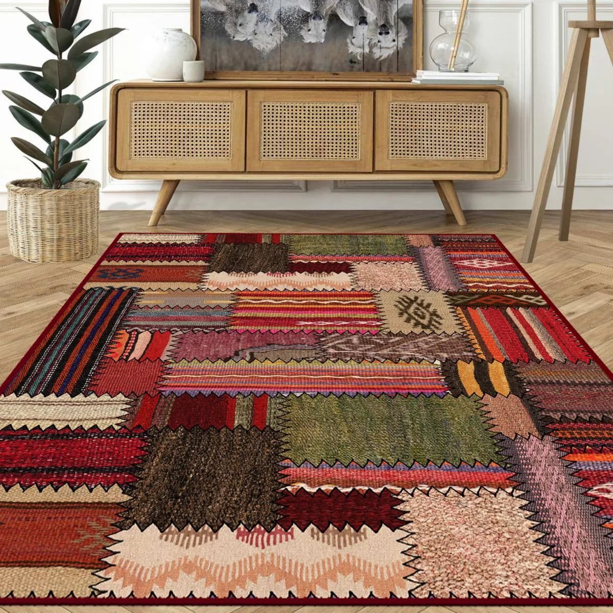 Turkish Patchwork Rug - Aladdinrugs