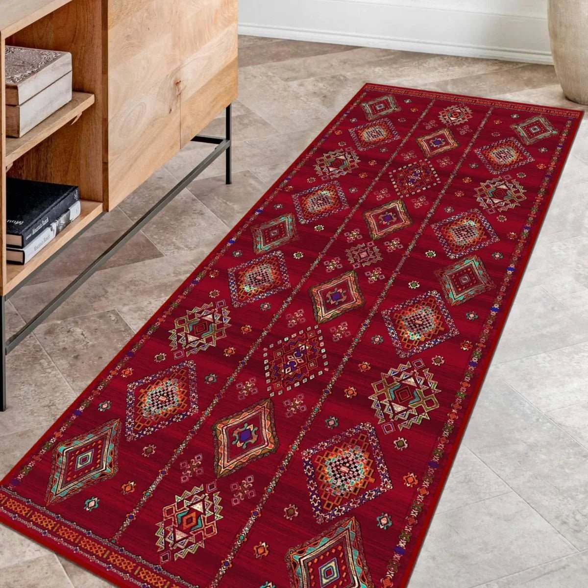 Red Enryway Runner - Aladdinrugs