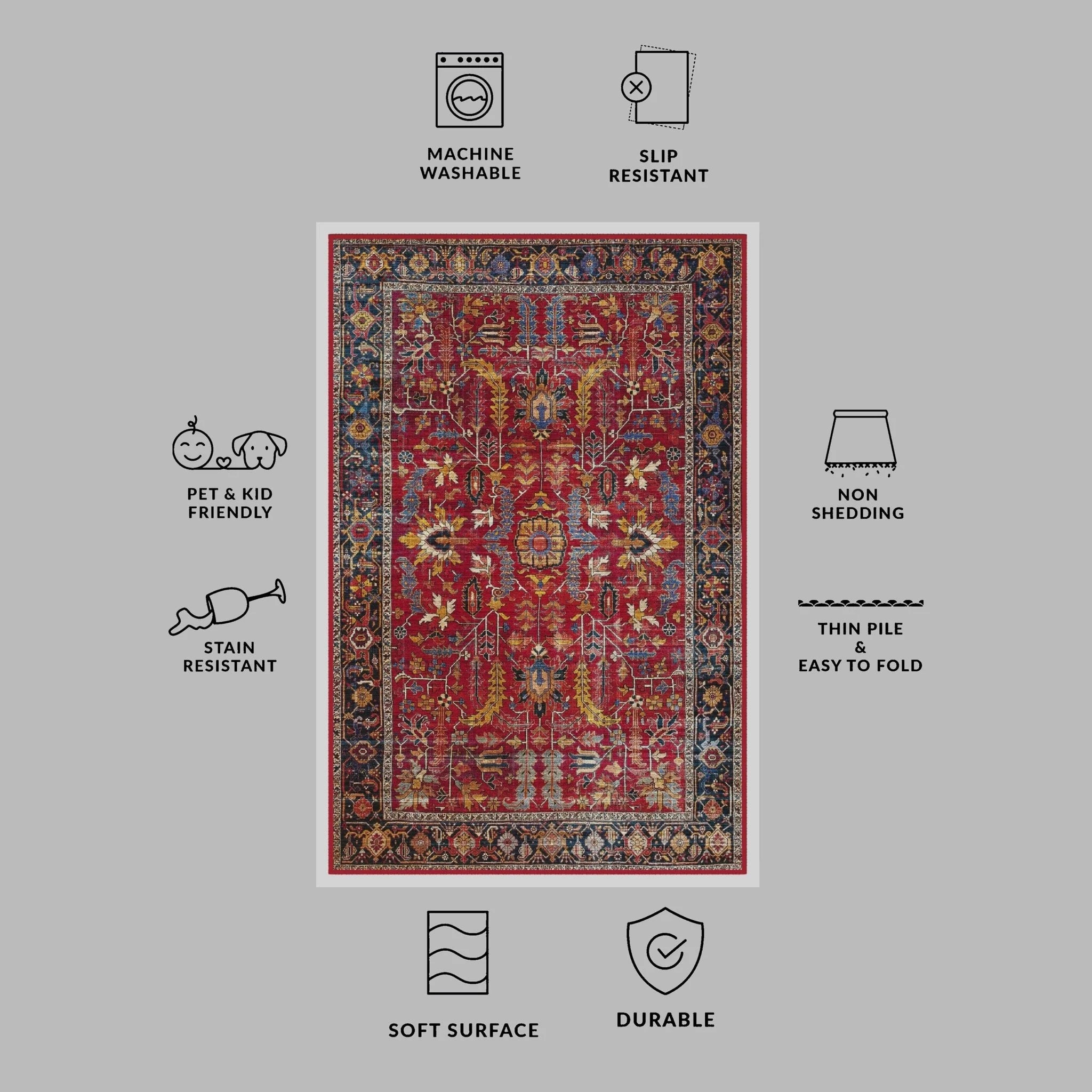 Rustic Boho Rug - Aladdinrugs