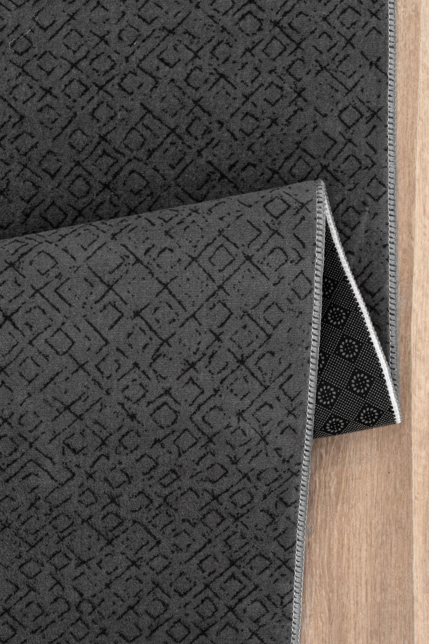 Anthracite Textured Rug - SOFT-2034-ANTHR