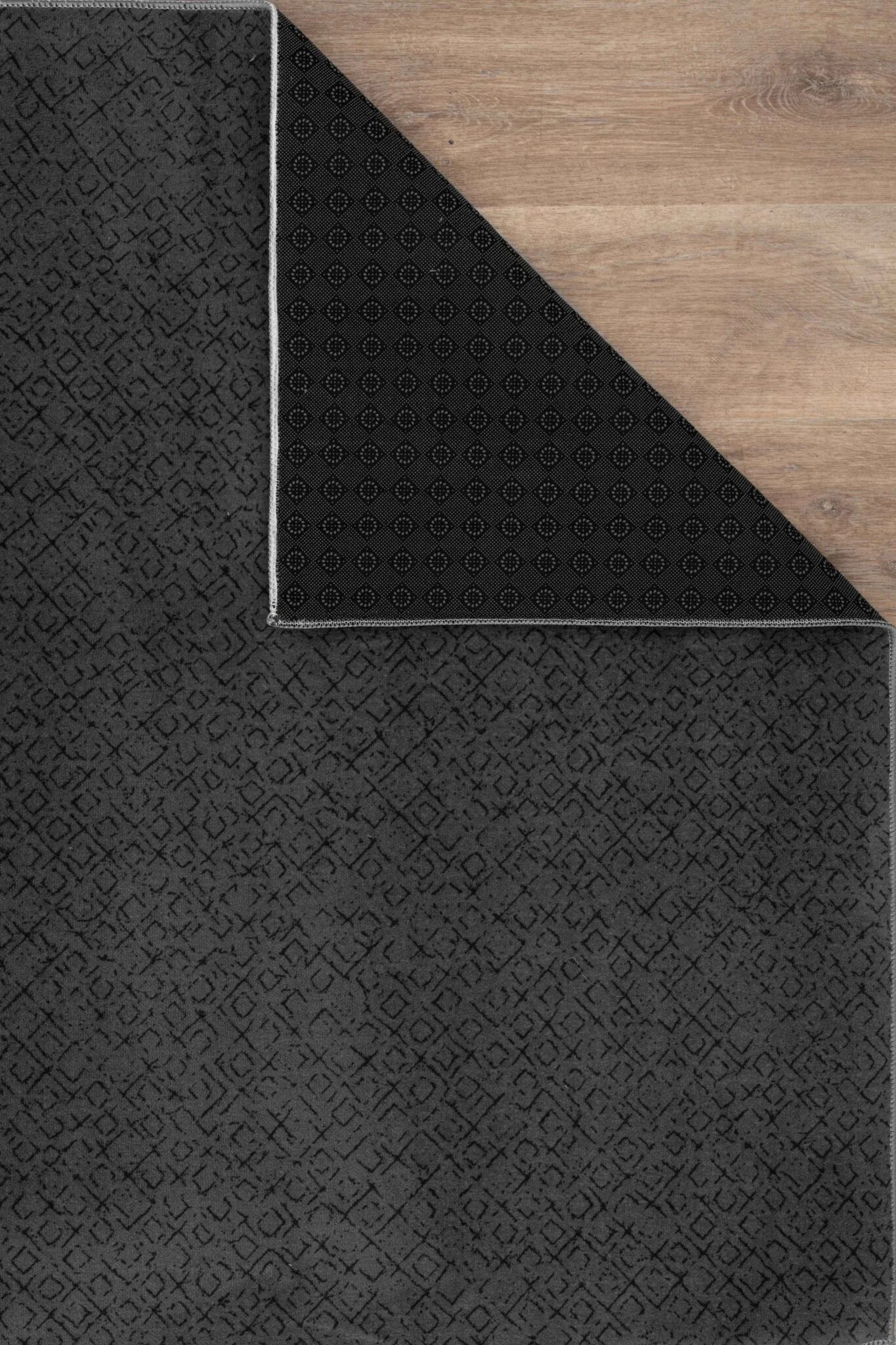 Anthracite Textured Rug - SOFT-2034-ANTHR