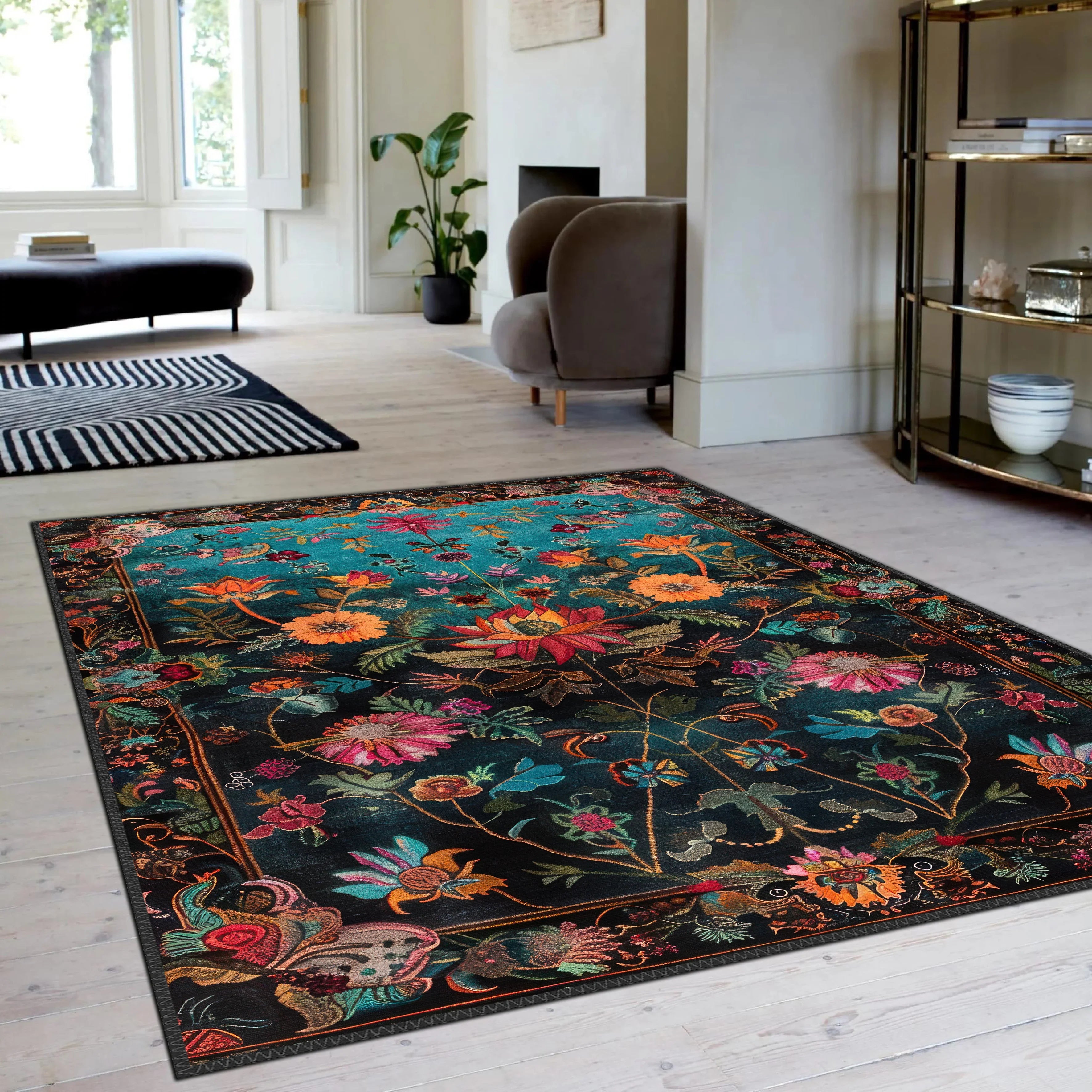 Floral Tapestry Rug - Aladdinrugs