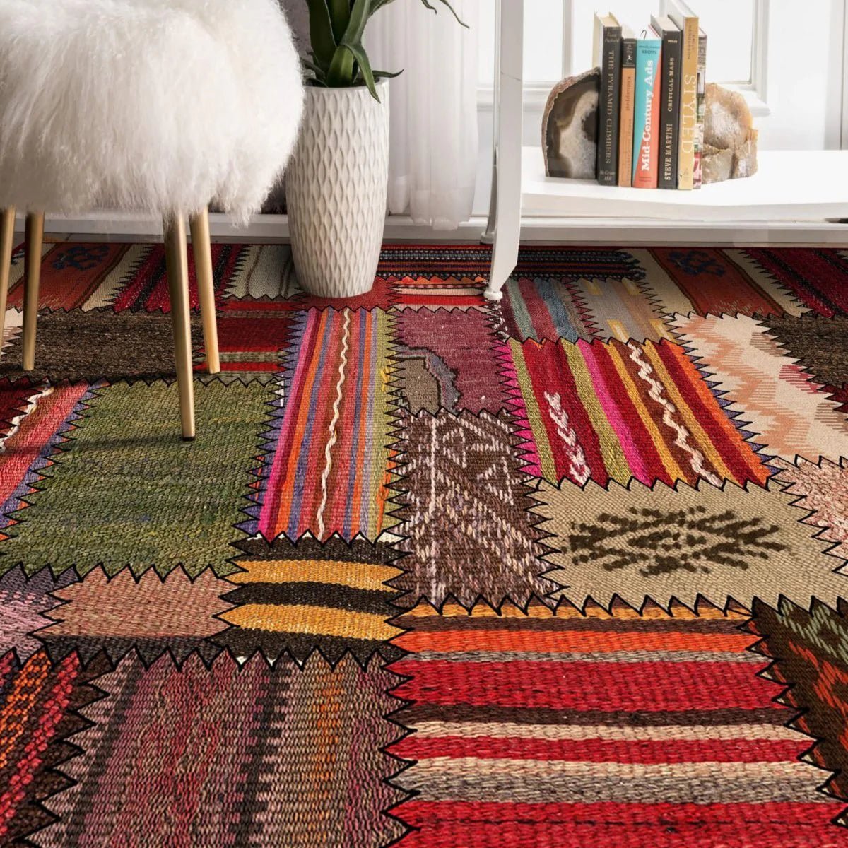 Turkish Patchwork Rug - Aladdinrugs