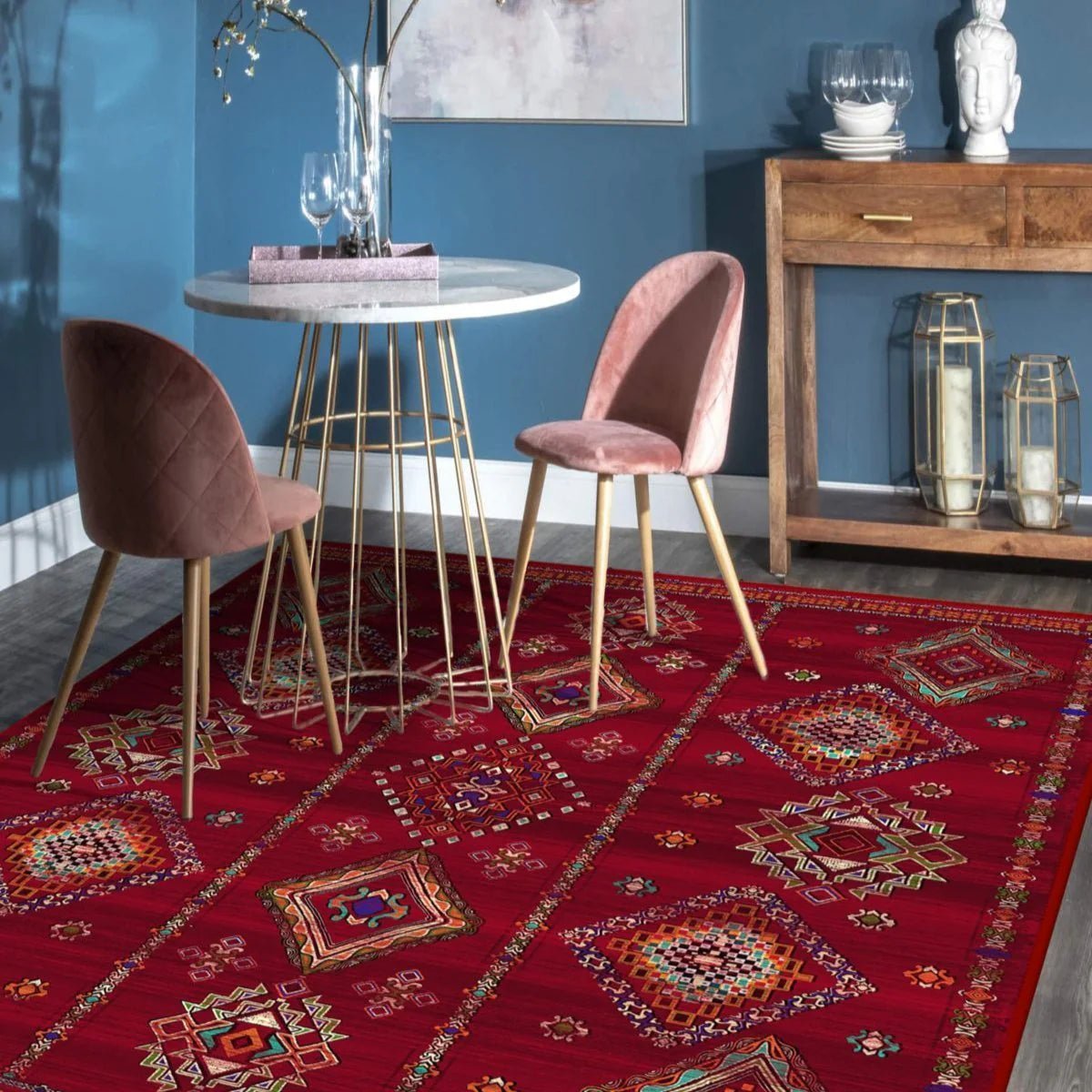 Red Enryway Runner - Aladdinrugs