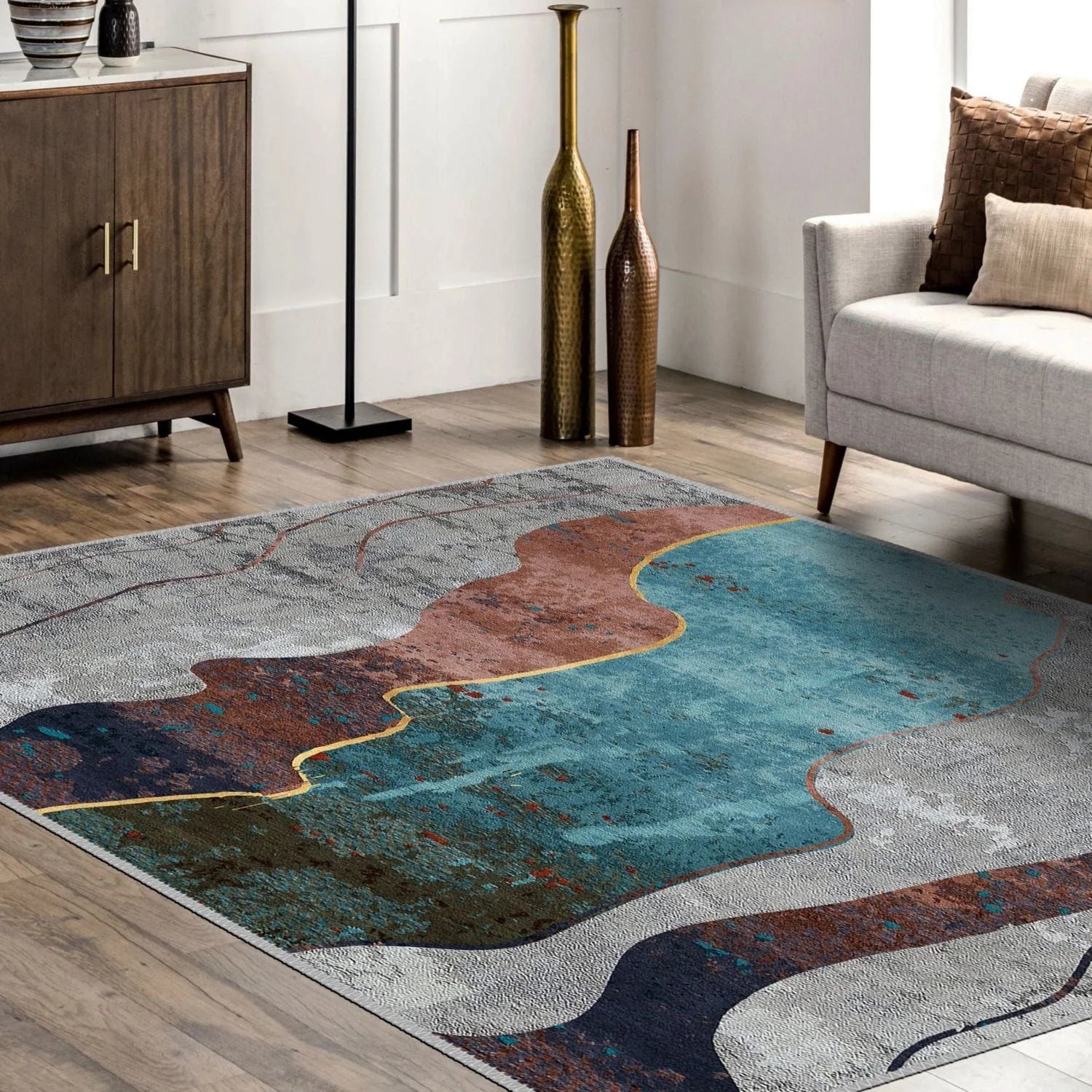 Natural Tones Runner - Aladdinrugs