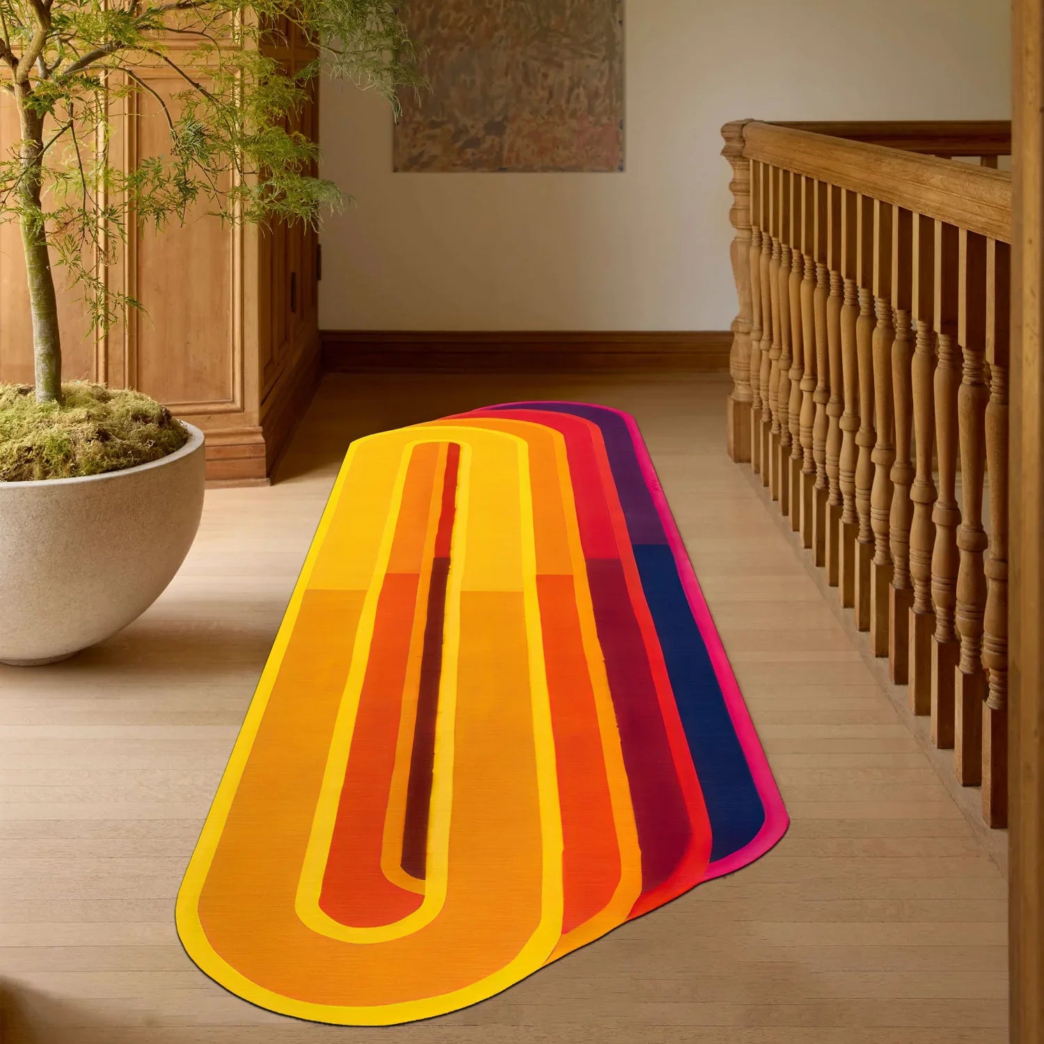 Retro Sunset Runner - Aladdinrugs