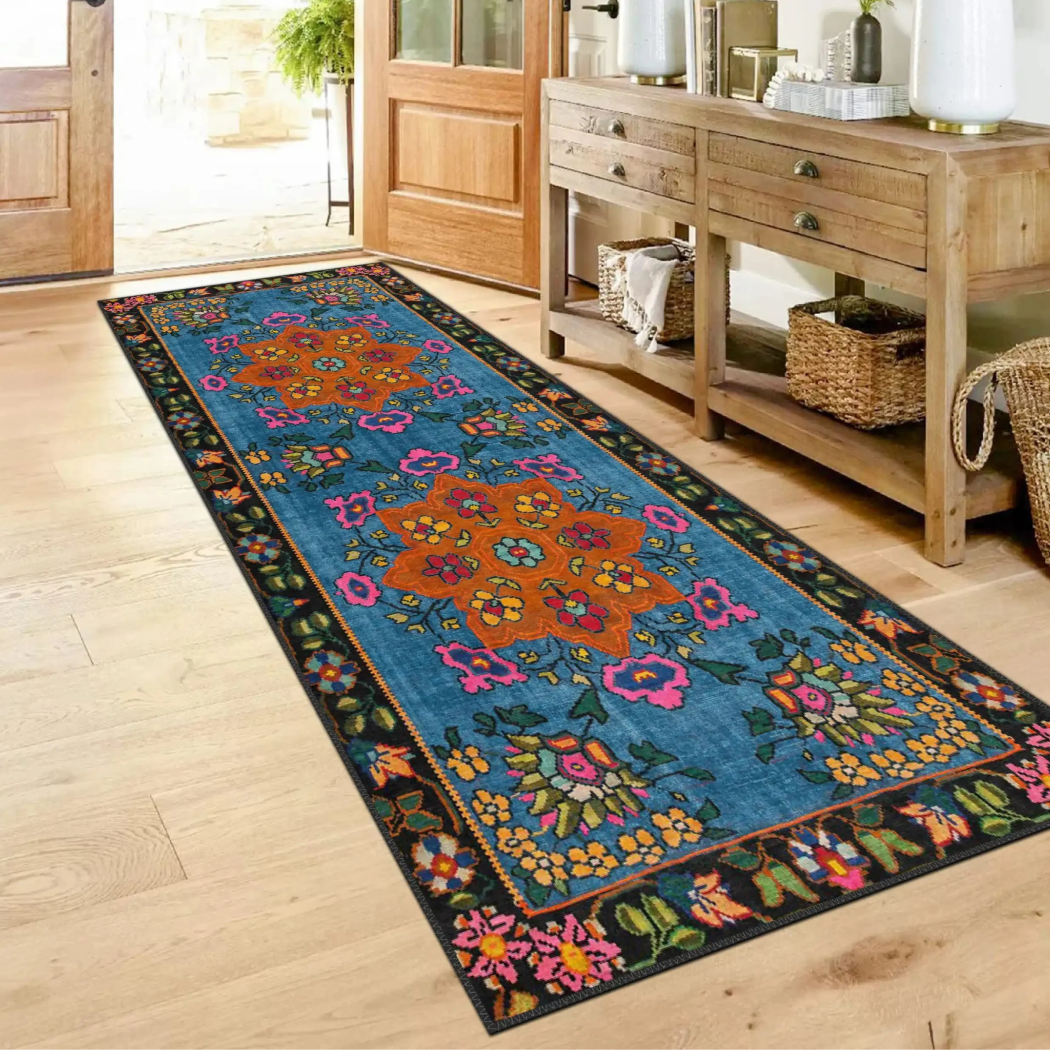 Blue Karabagh Rug - Aladdinrugs