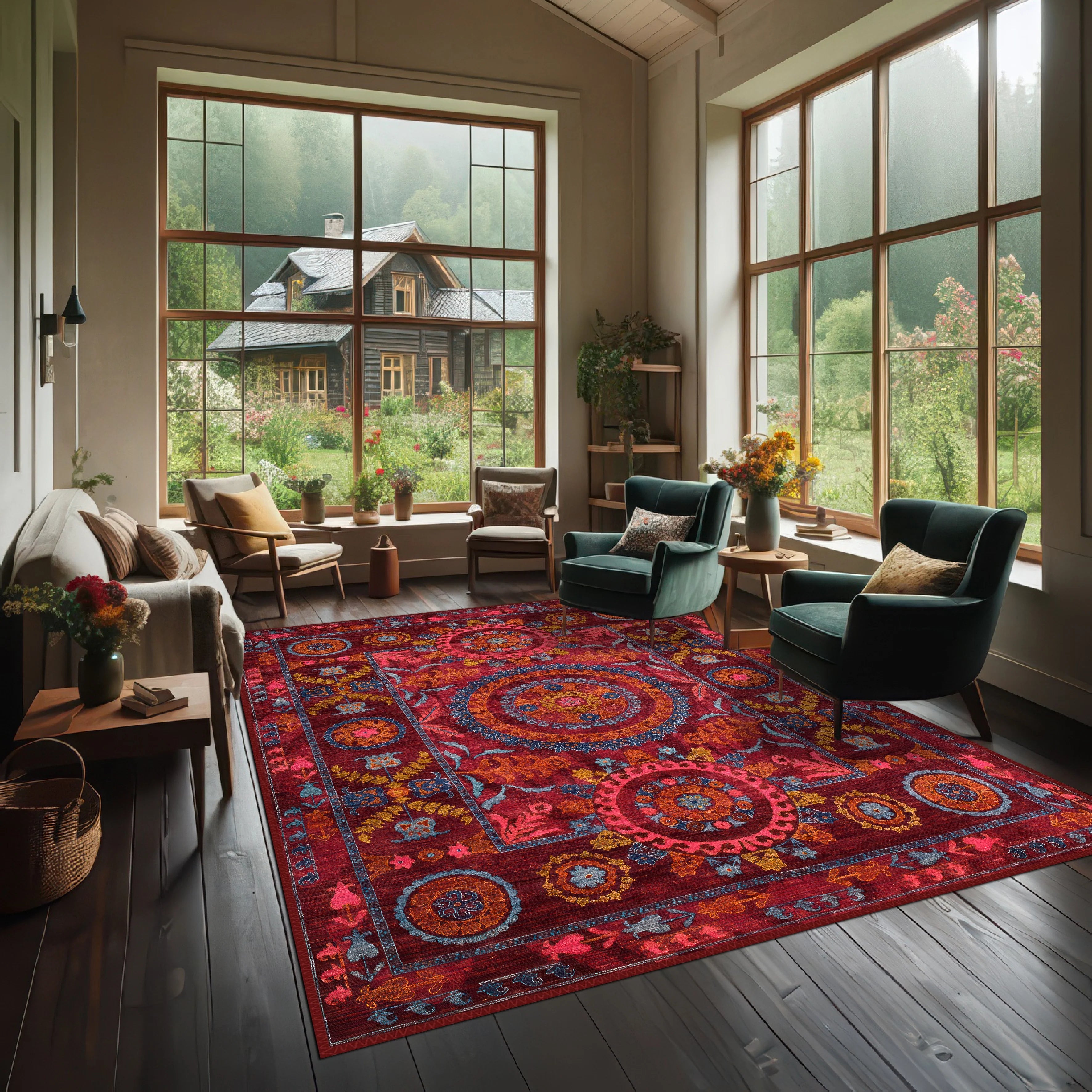 Opulent Red Carpet - Aladdinrugs