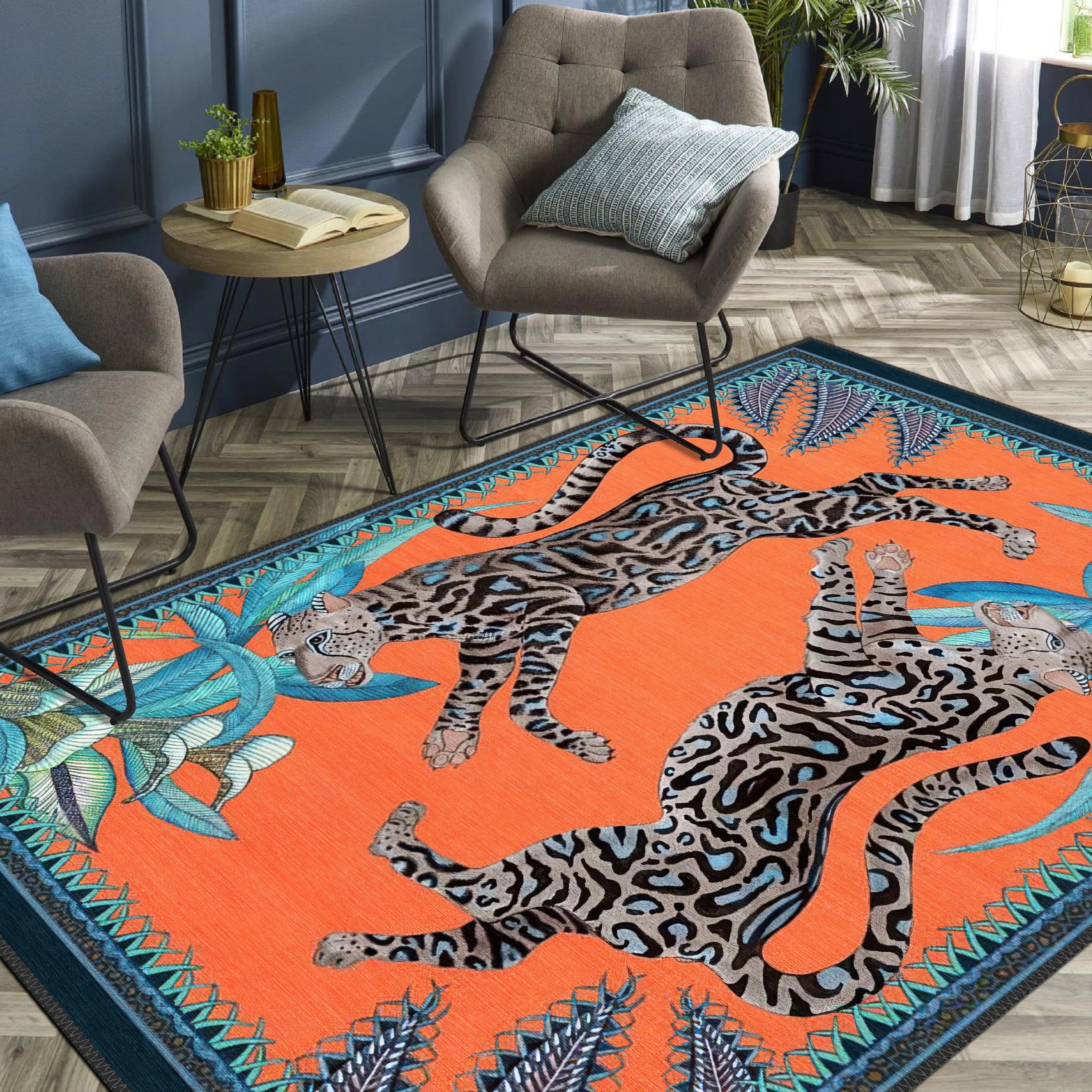 Artistic Leopard Rug - Aladdinrugs